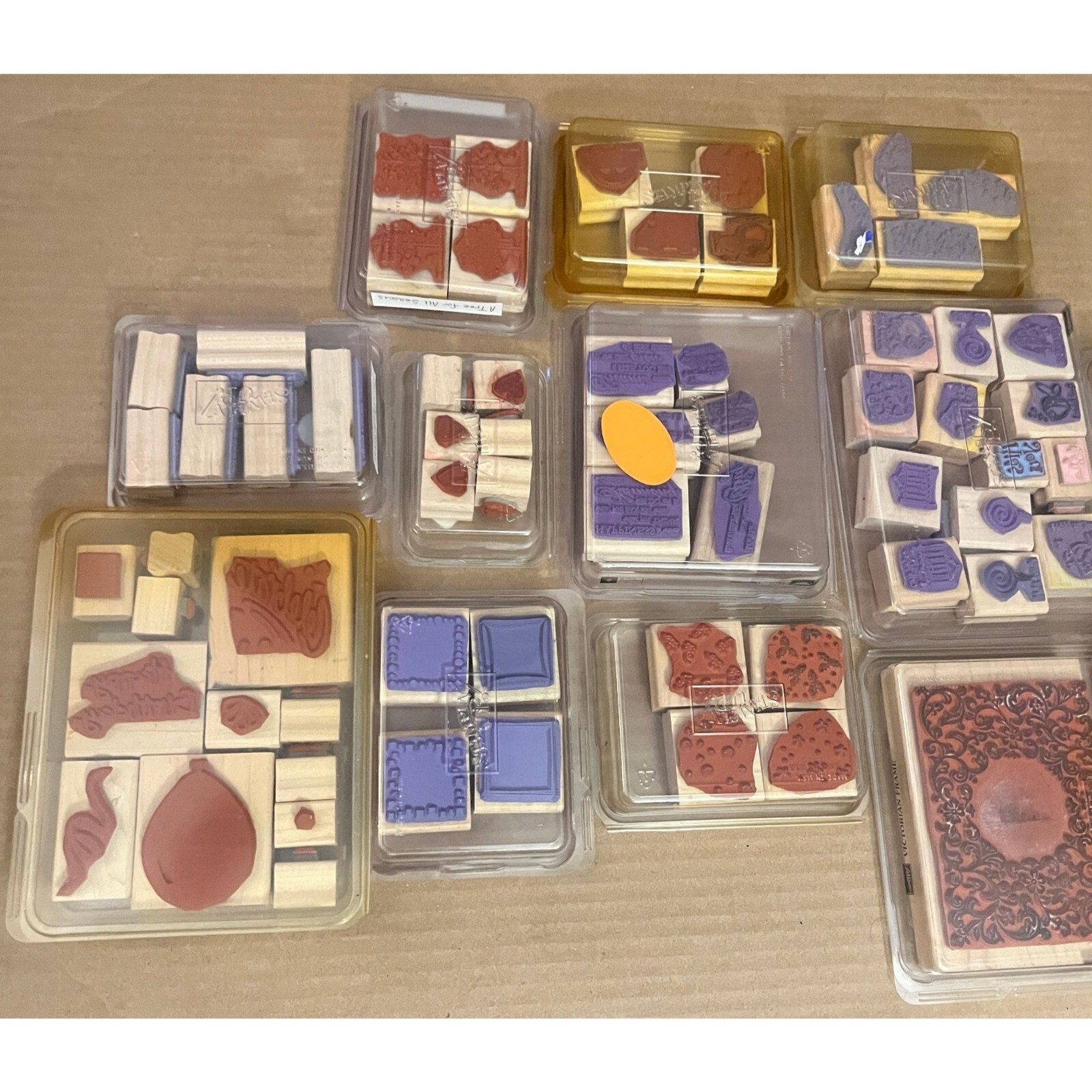 Stampin Up Lot 70+ 12 sets Rubber Wood Stamps Varies Designs Crafts