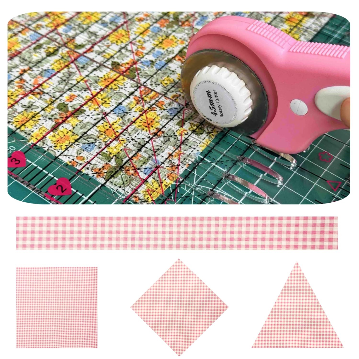 Slotted Quilting Ruler,12.5″X12.5″Slotted Ruler,Slotted Ruler for Quilting