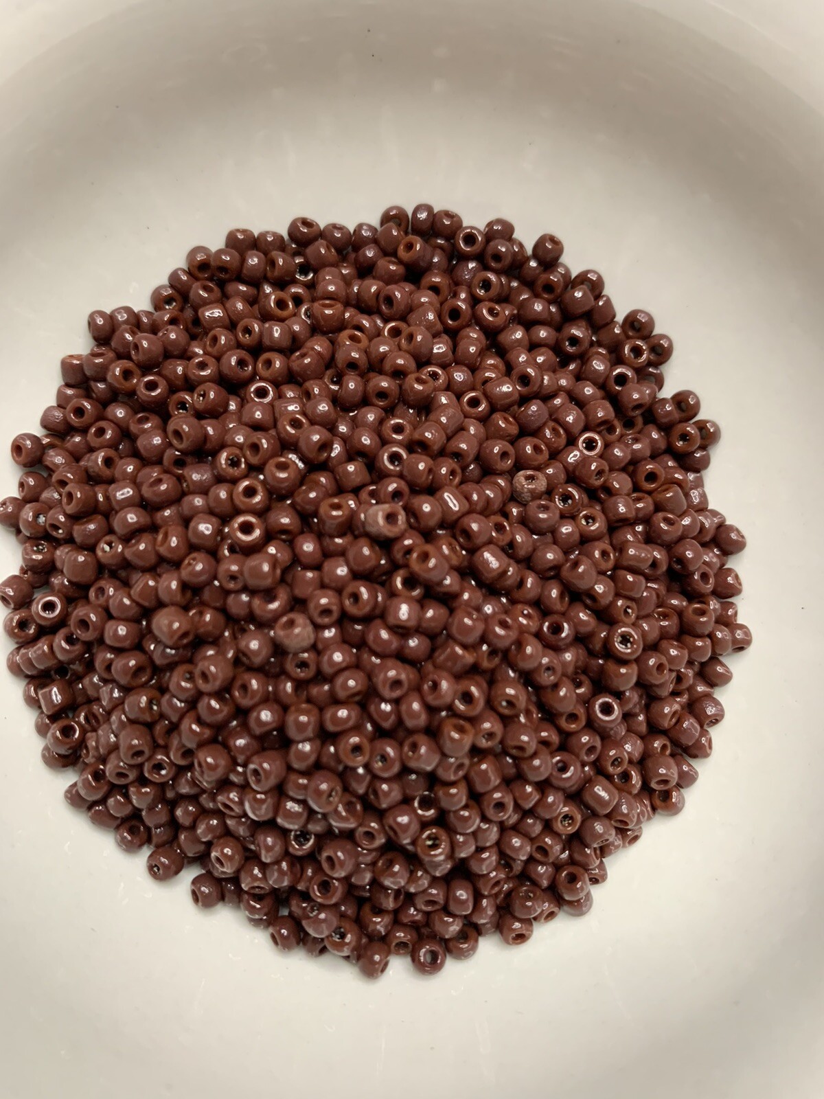 9/0 Lot 7 Colors 100 Grams Each Color 6 Opaque/1 Pearl Glass Seed Beads