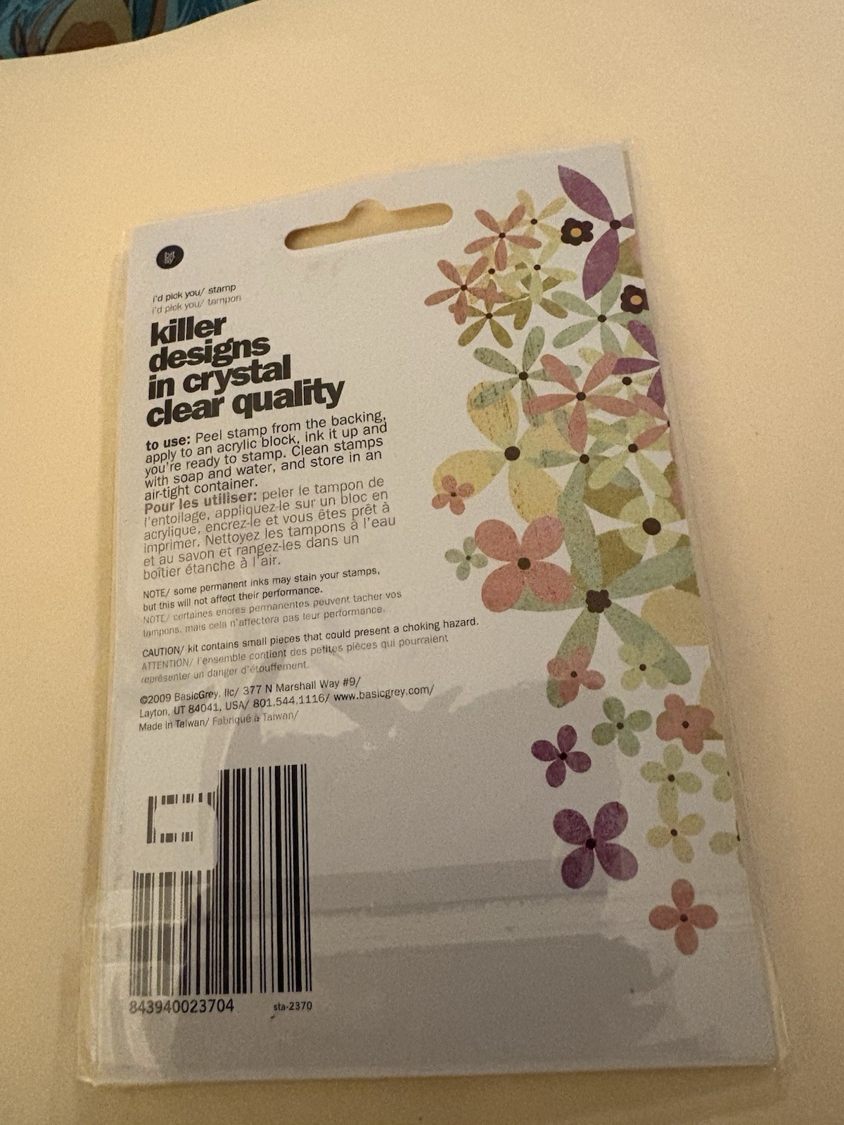 Basic Grey Clear Stamps I’d Pick You 11 pcs.
