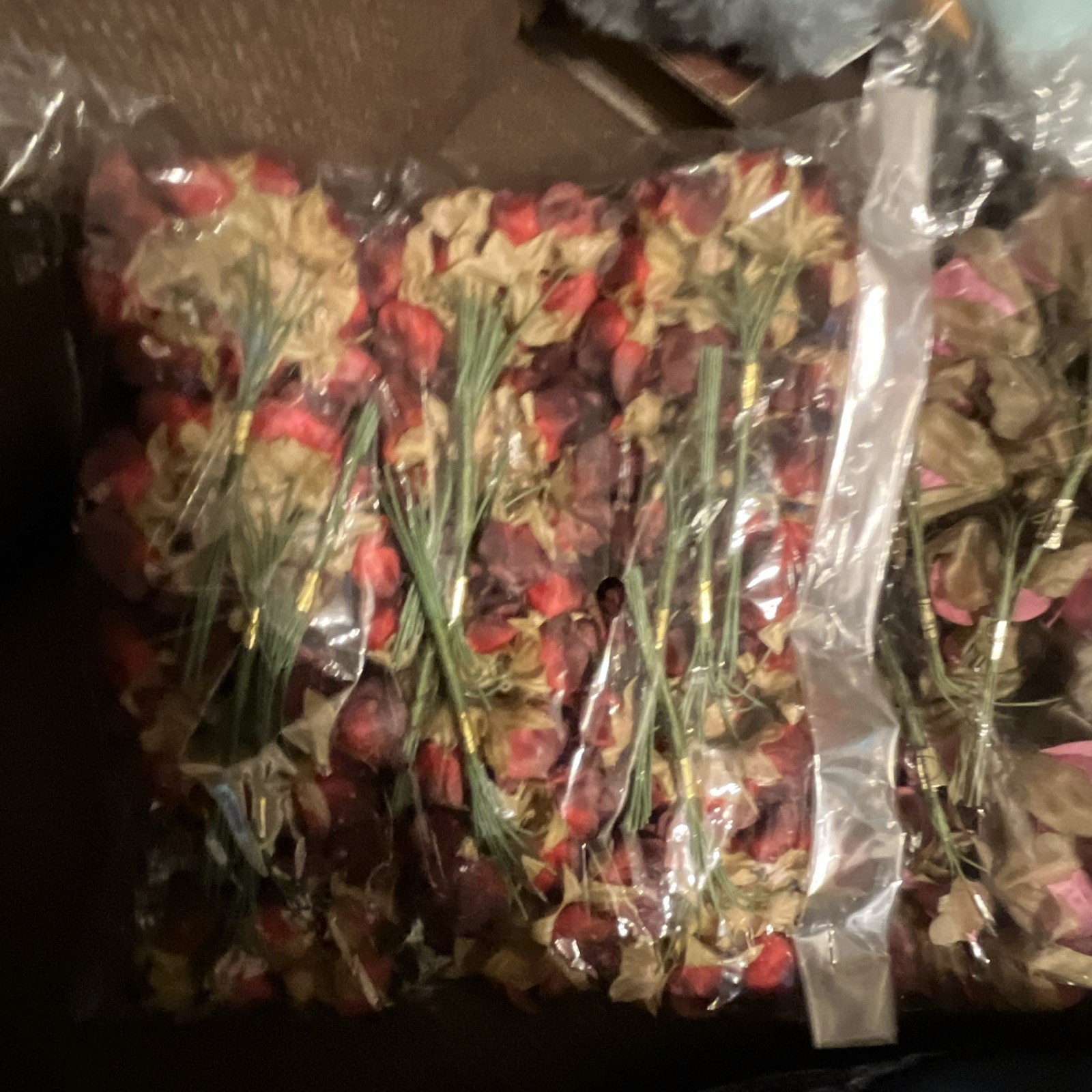 Dried Hydrangea Flowers Mixed Colors Bulk Lot, Multiple Parts for Crafts