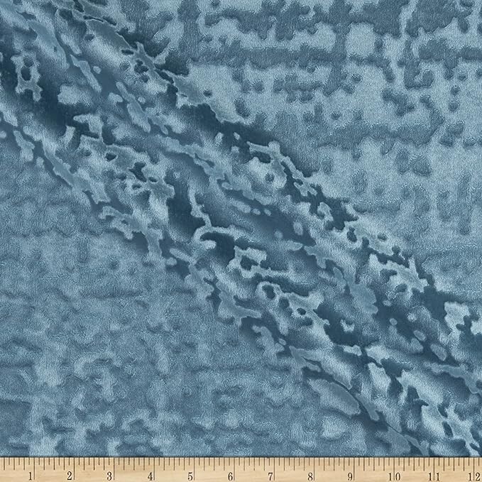 Abstract Crushed Velvet Fabric, 118 Inch. in Width, Ideal for Upholstery Etc.