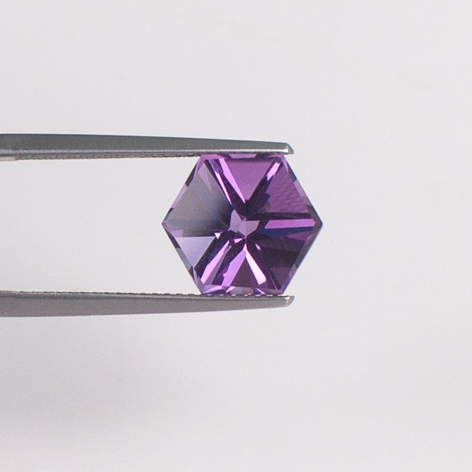 Natural Amethyst 10x10mm Hexagon Fancy Cut, Amethyst Loose Fancy Cut Gemstone
