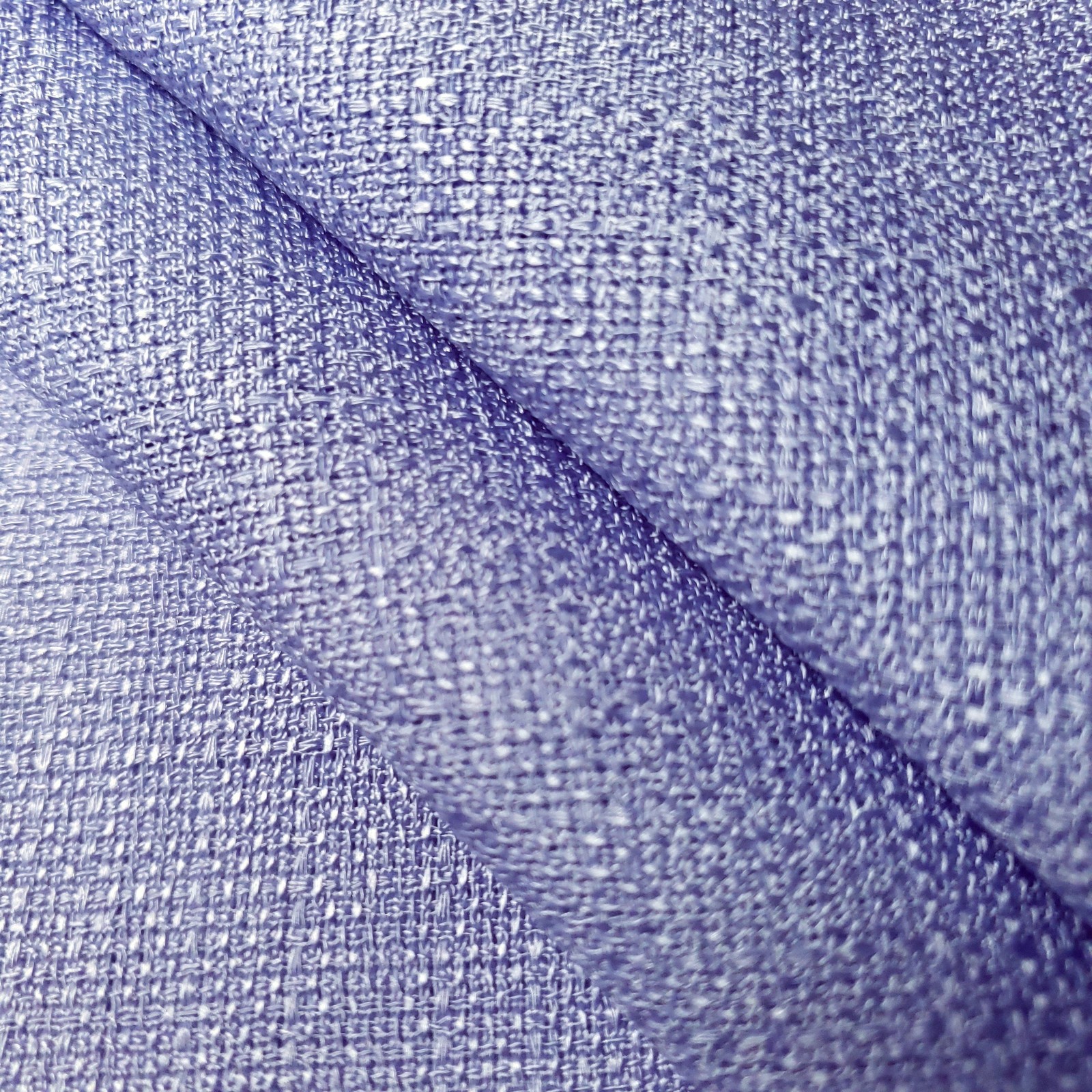 Cornflower Lilac Blue Poly Linen Fabric 58″ By The Yard Tablecloth Upholstery