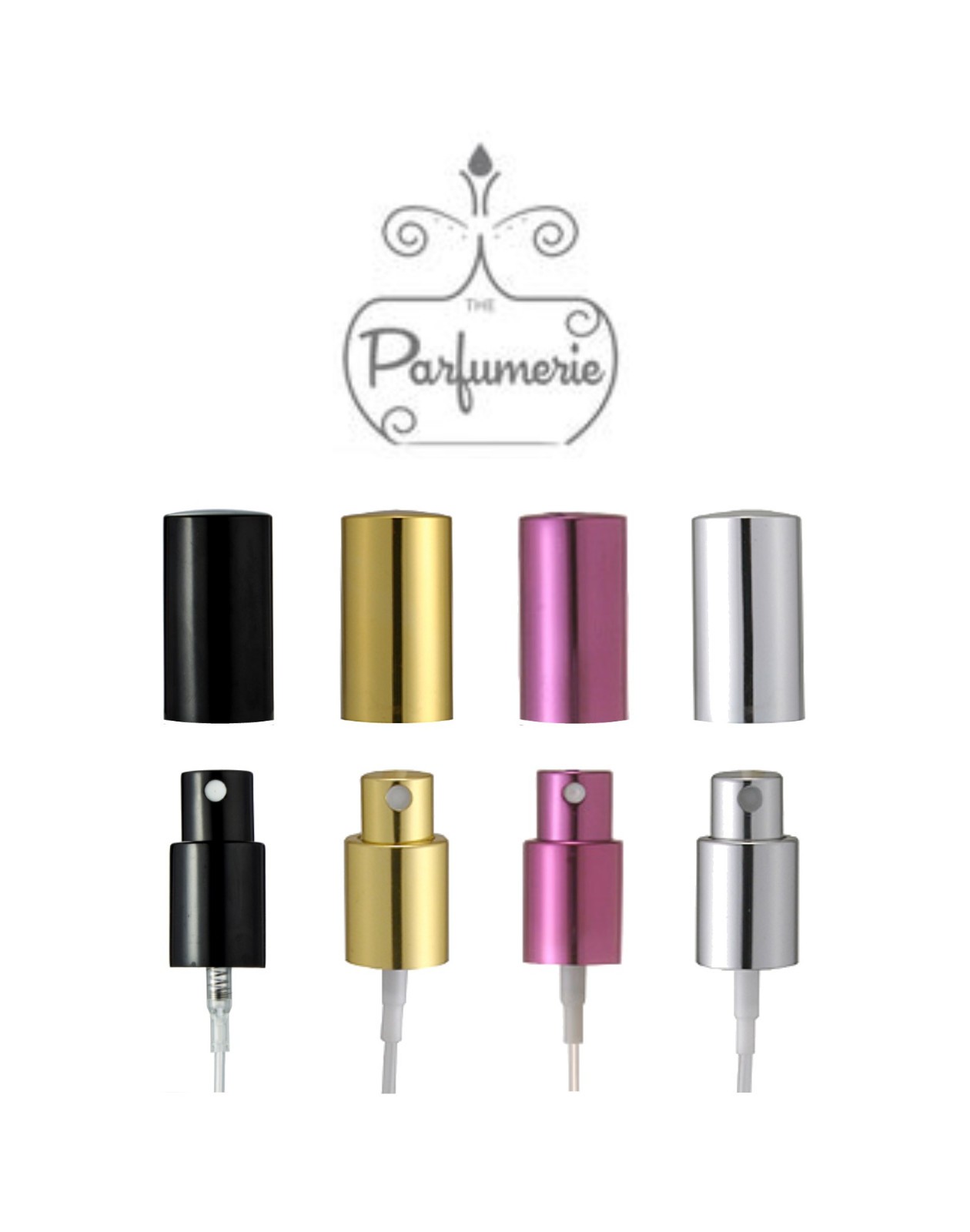 Perfume Spray Glass Atomizer 1 oz. (30 ml) 2 oz. (60 ml) Empty, Refillable, Flat