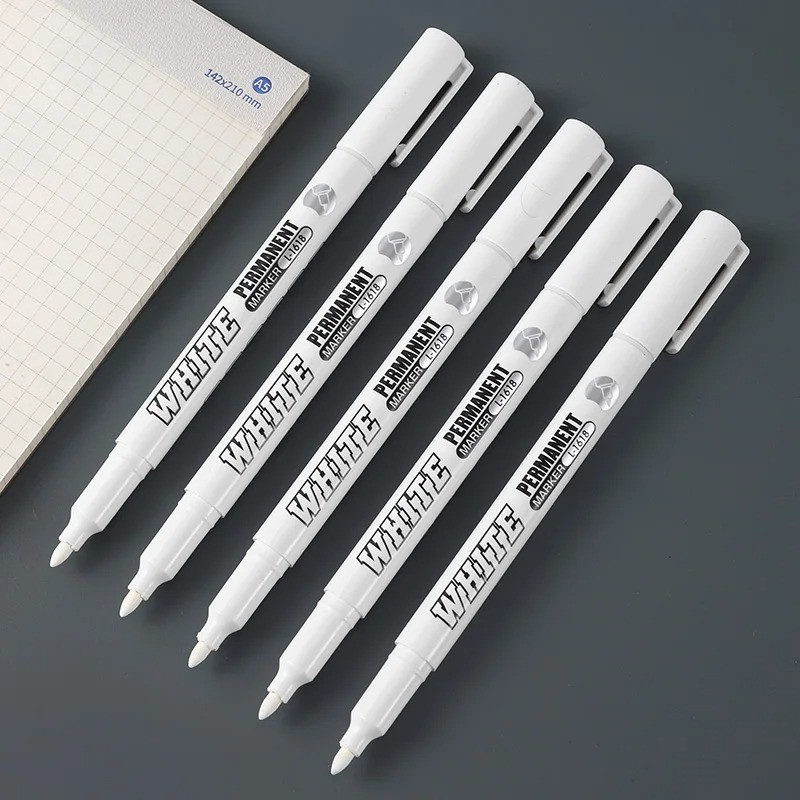 1-10 Pack Acrylic White Paint Pens White Permanent Marker with Extra Fine Point