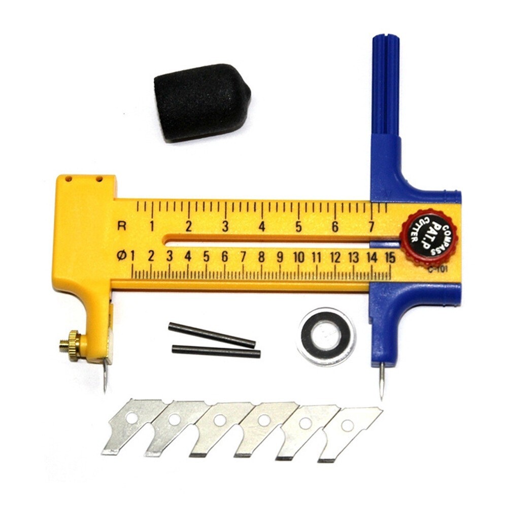 150mm Circle Compass Cutter for Cut Paper Leather Card Art Craft Tool Adjustable