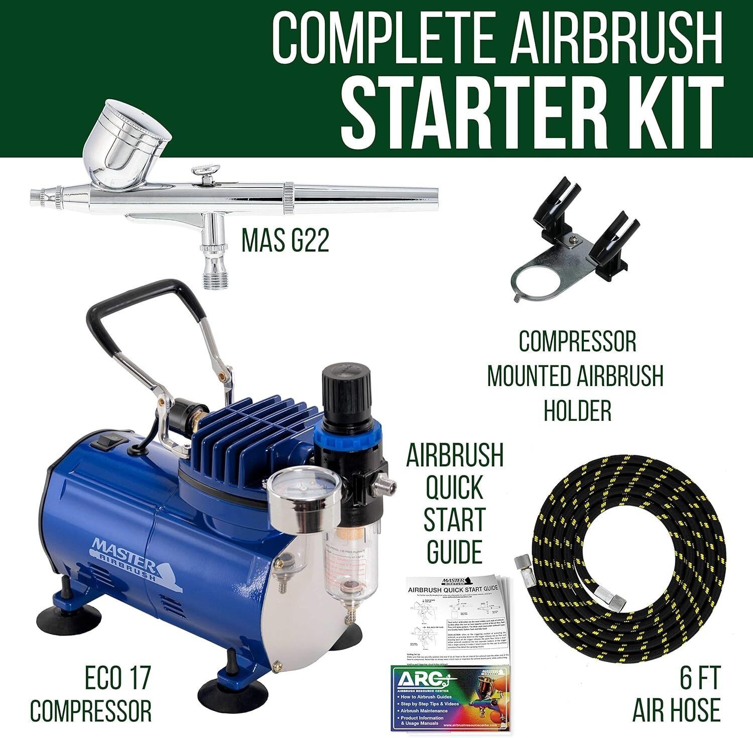 Gravity Feed Airbrushing System Gravity Feed Dual-Action Airbrush Multi-Purpose