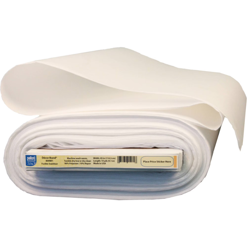 Pellon 809 Décor Bond White Fusible Fabric Stabilizer, 45″ x 10 Yards, 1 Pack