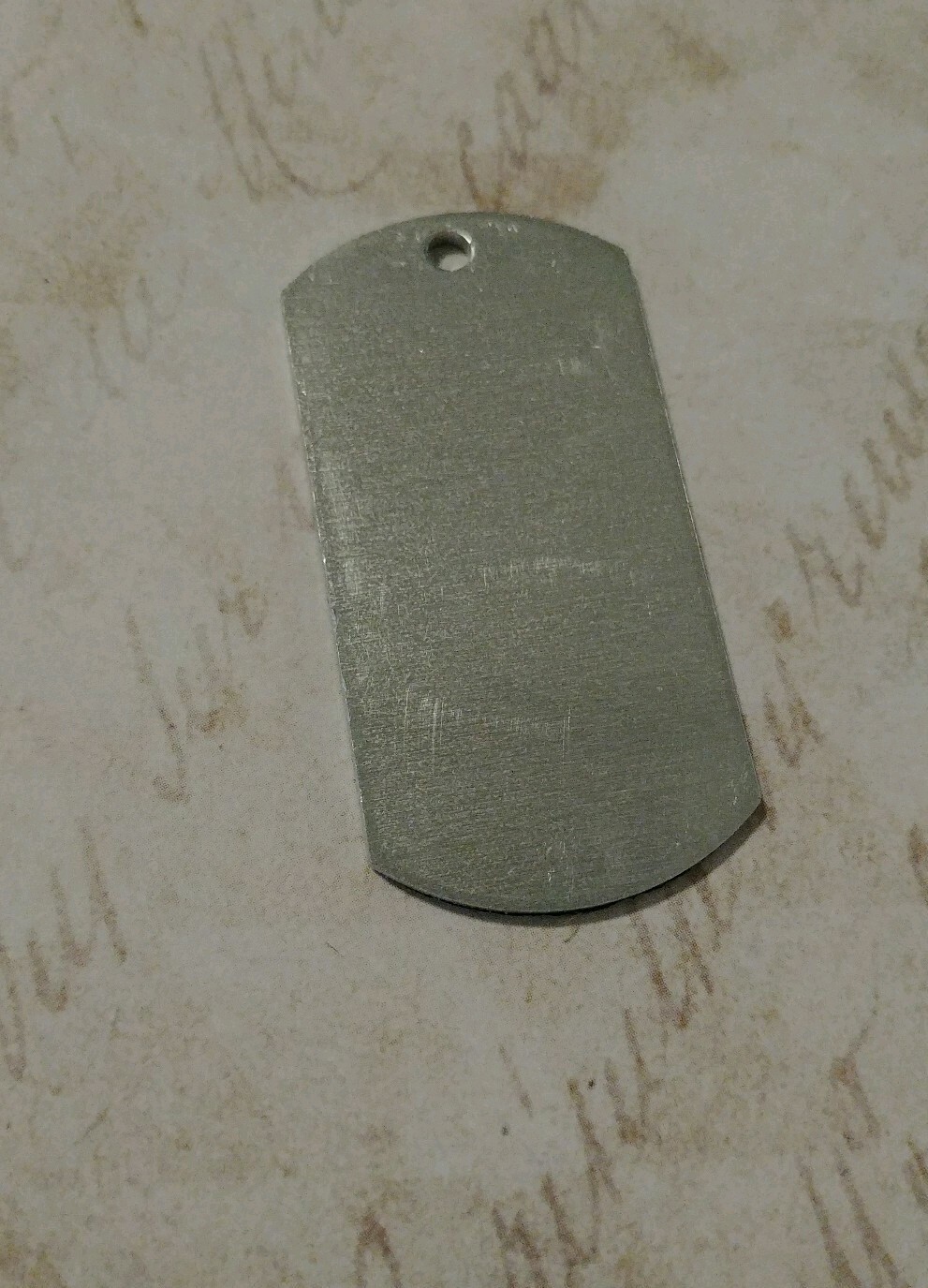 Large Dog Tag Stamping Blank 2″ Silver Aluminum 14 Gauge Metal Working