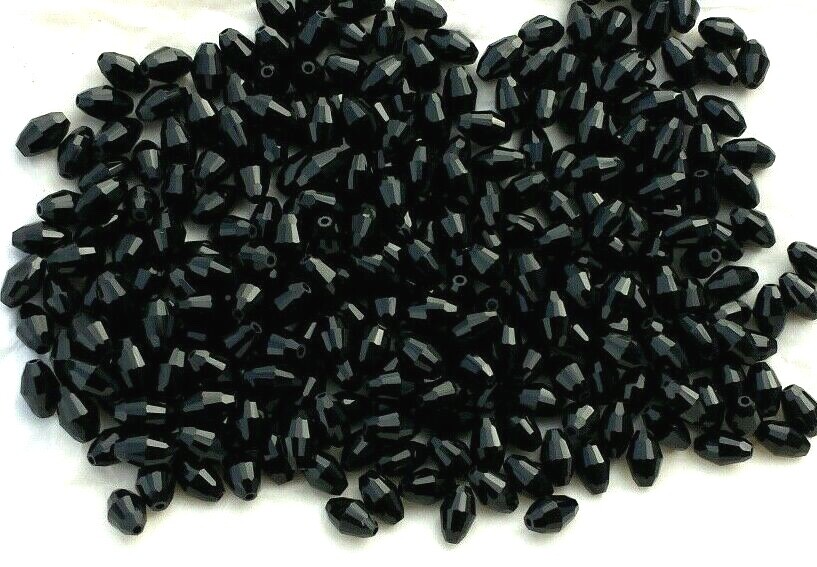 Swarovski® Crystal #5200 Olives – JET – 7.5x5mm – 12 Pcs, 36 Pcs – (Choose)
