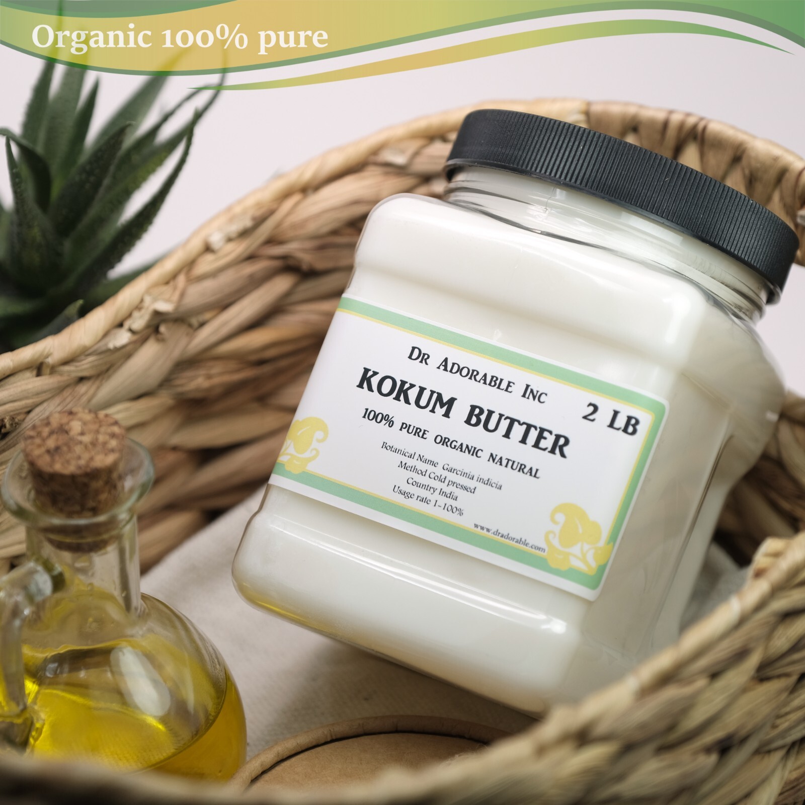 PURE KOKUM BUTTER ORGANIC FRESH COLD PRESSED NATURAL 2 OZ 4 OZ UP TO 12 LB