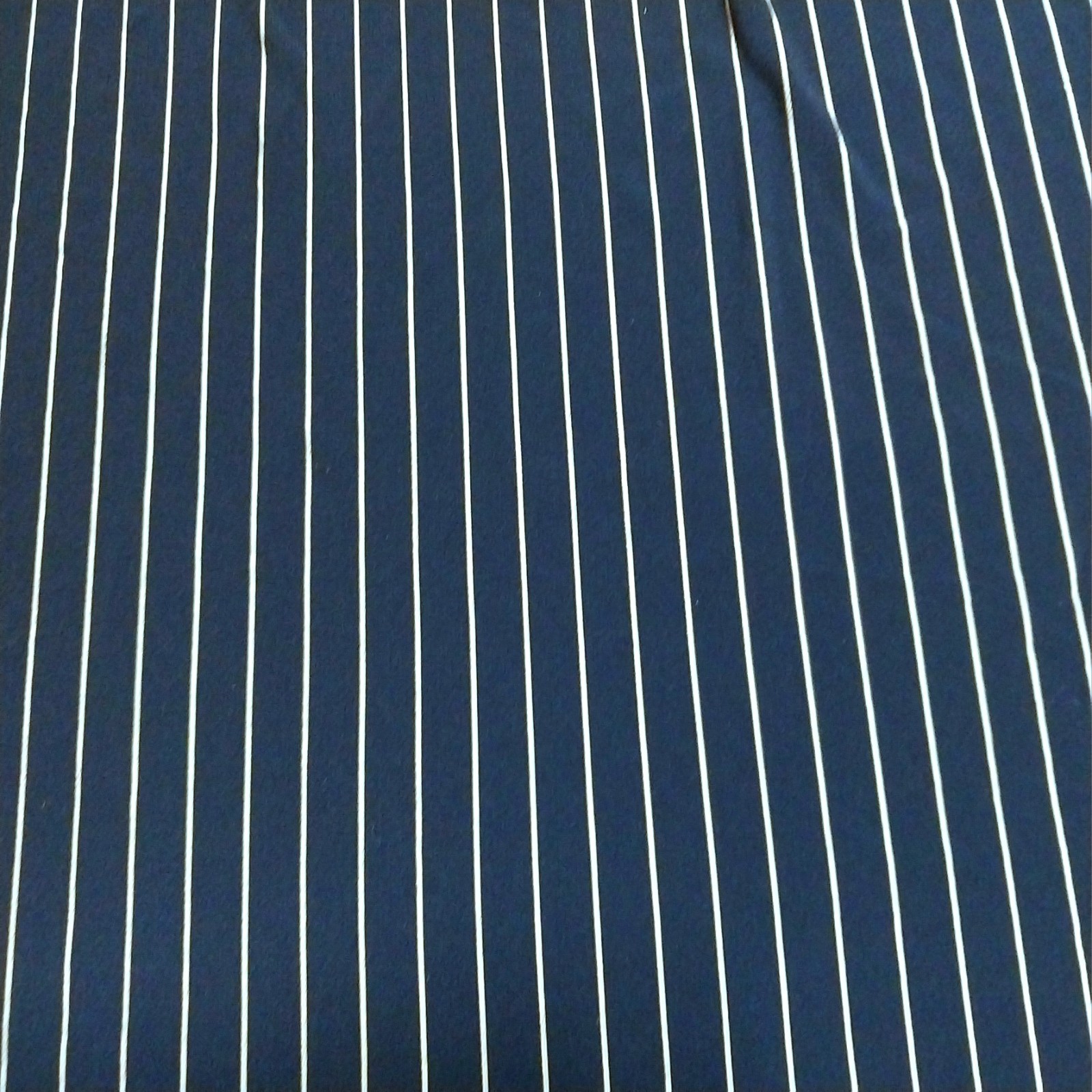 Navy Blue White Striped Fabric Up to 45” Wide BTY Apparel Crafts