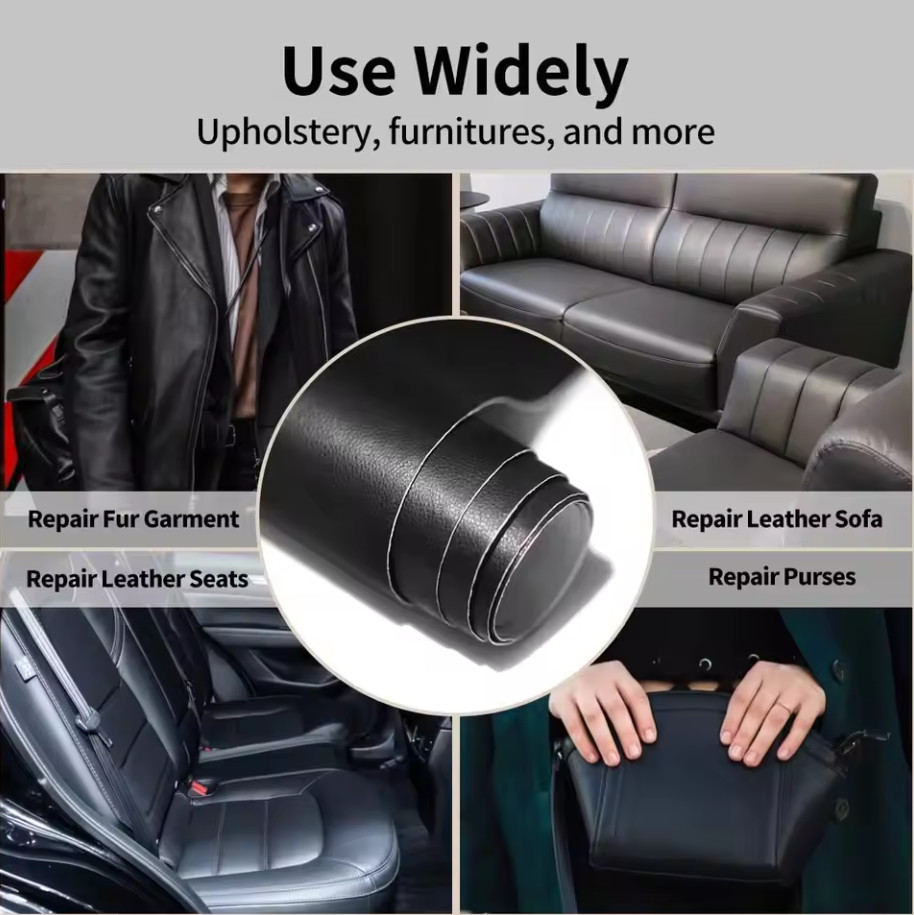 Leather Repair Kit Self-Adhesive Patch Stick on Sofa Clothing Car Seat Couch US
