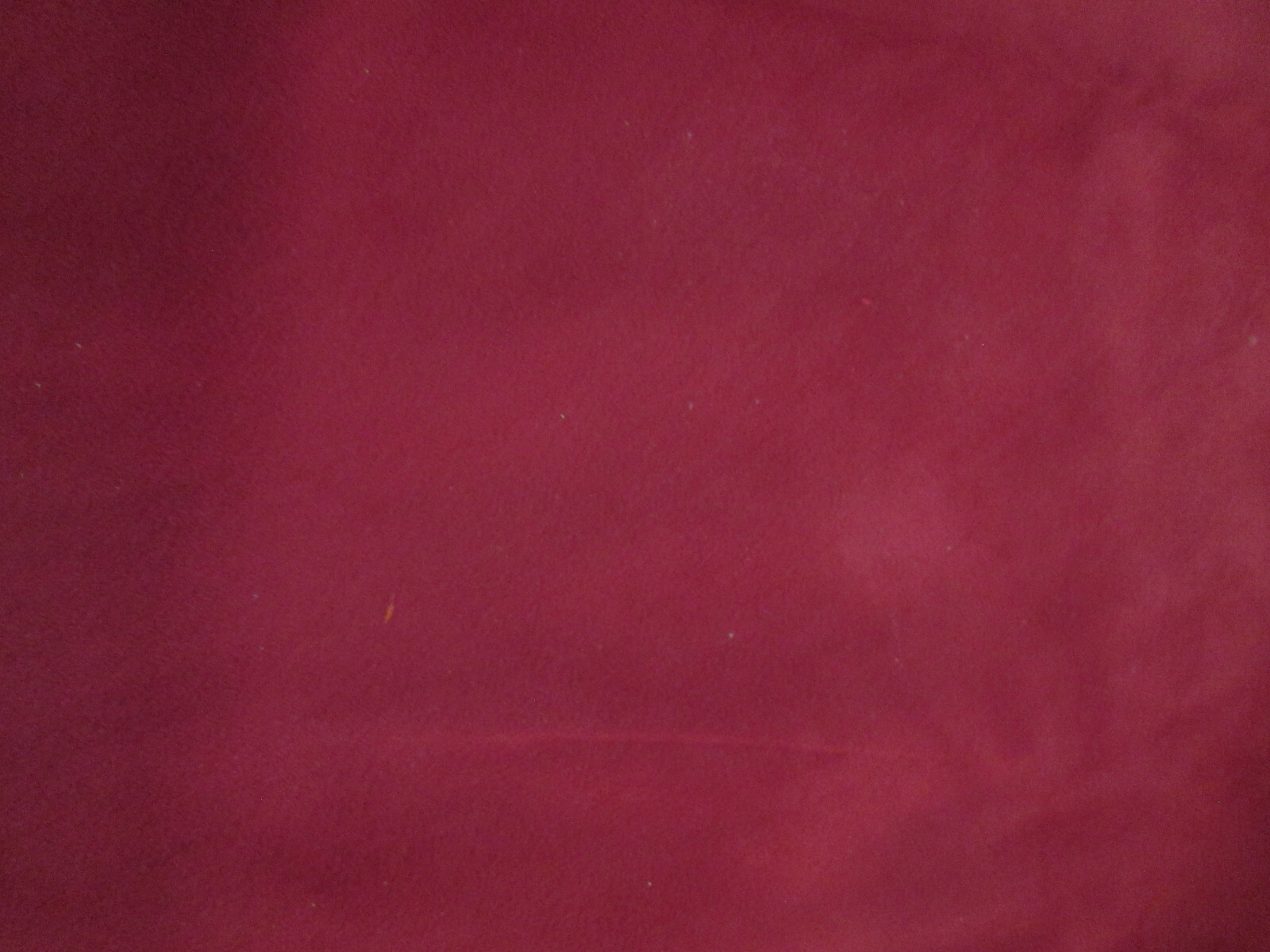 Vtg. Estate Find, Faux Swede Cranberry Red Fabric 58″ W x Less than 1 Yd. AS IS