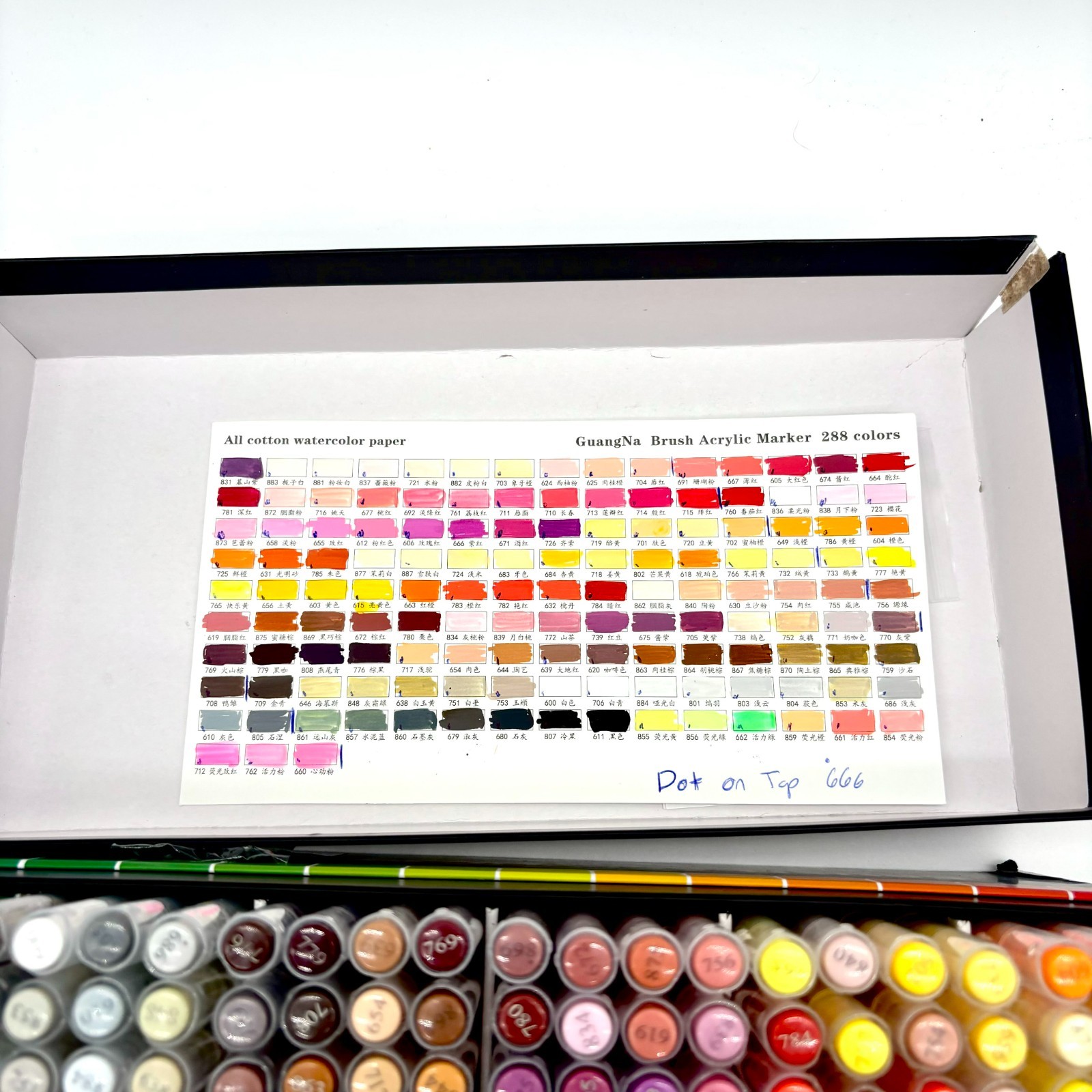 GuangNa Non-Toxic Brush Water-Based Acrylic Marker GN. 8101-288 – 288 Colors