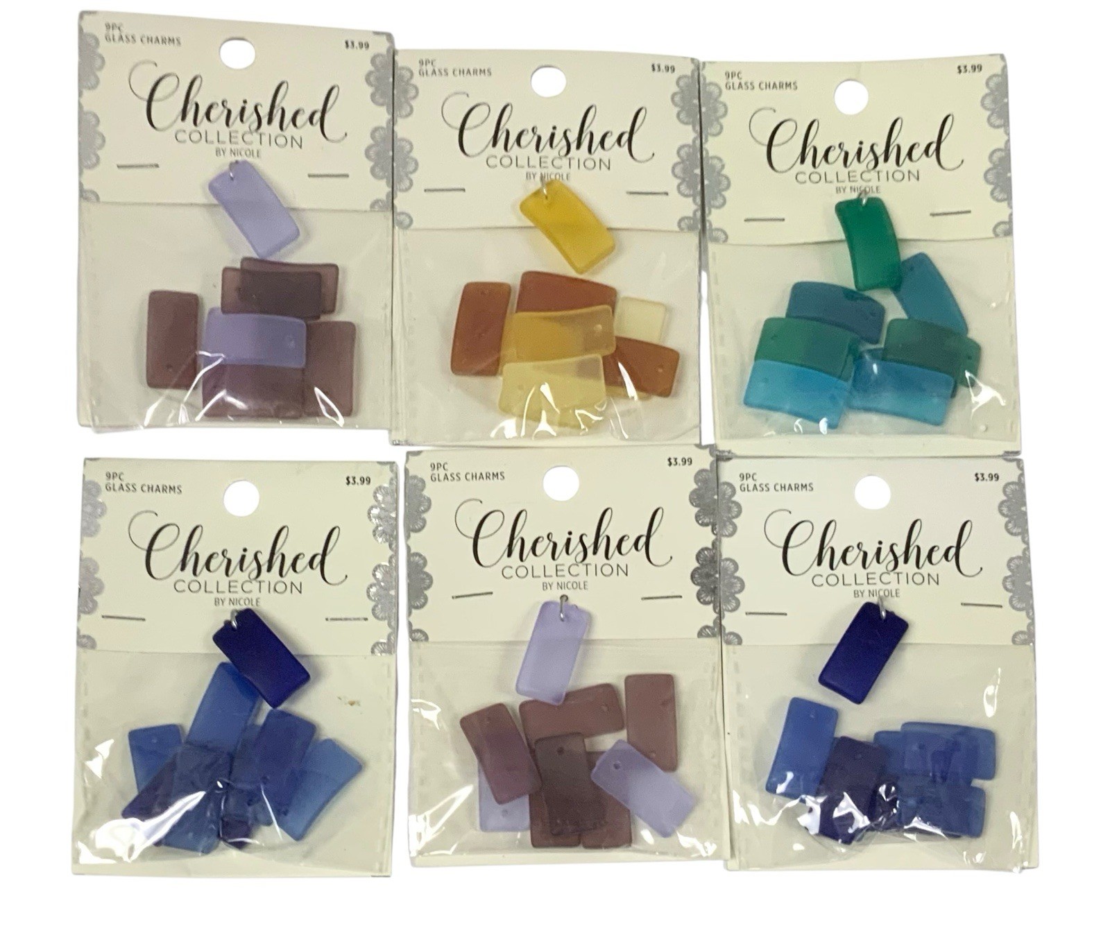 6 Cherished Collection By Nicole Glass Beads For Jewelry Making Multi Colors