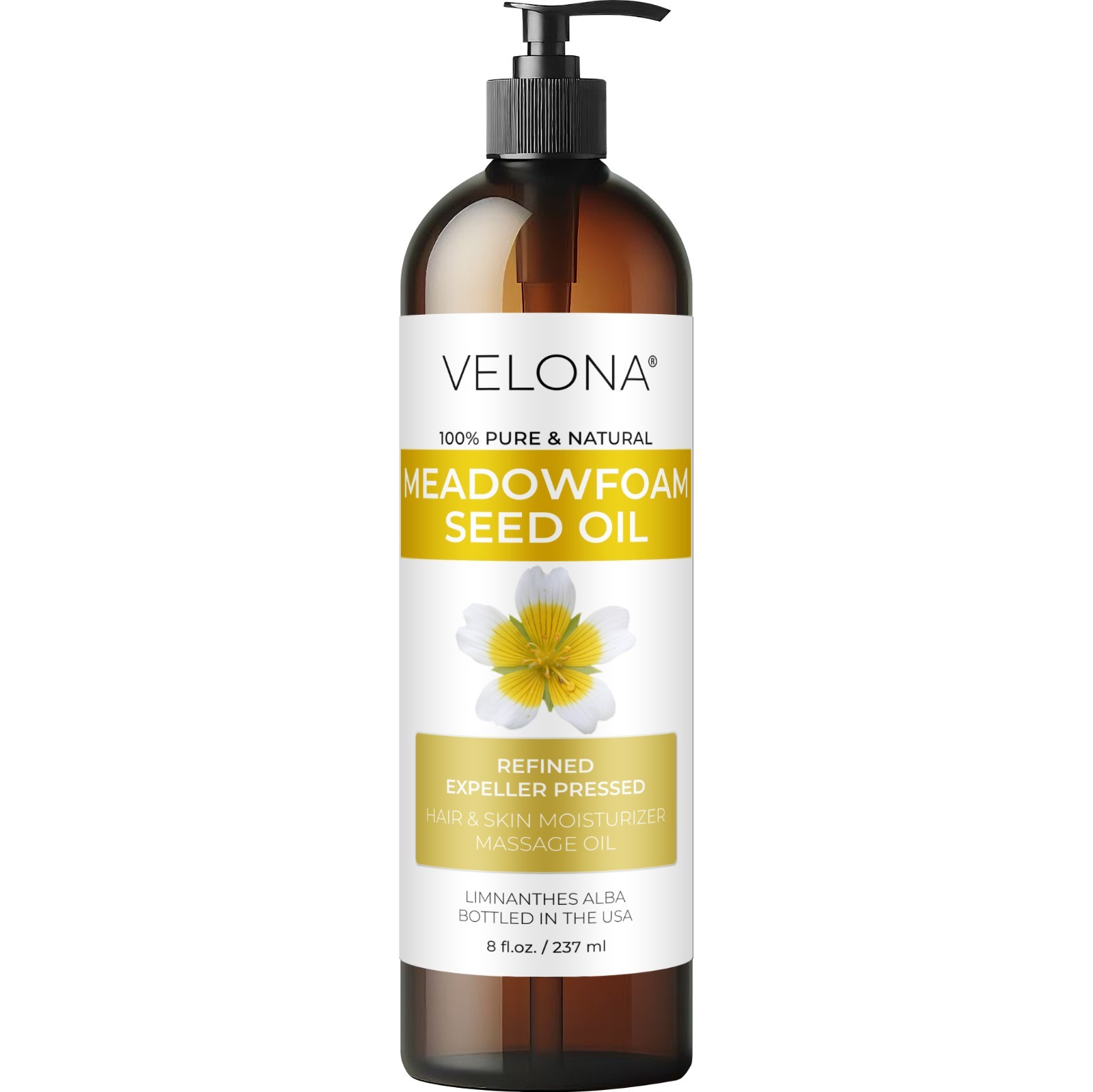Meadowfoam Seed Oil By Velona 2oz-7lb Refined Expeller pressed Skin Hair Body