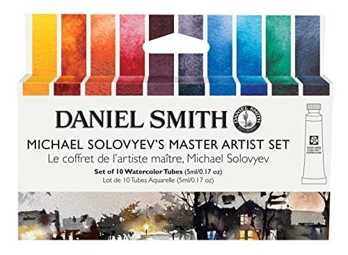 Extra Fine Watercolor Paint Set of 10 Tubes, 5ml – Professional Artist Quality