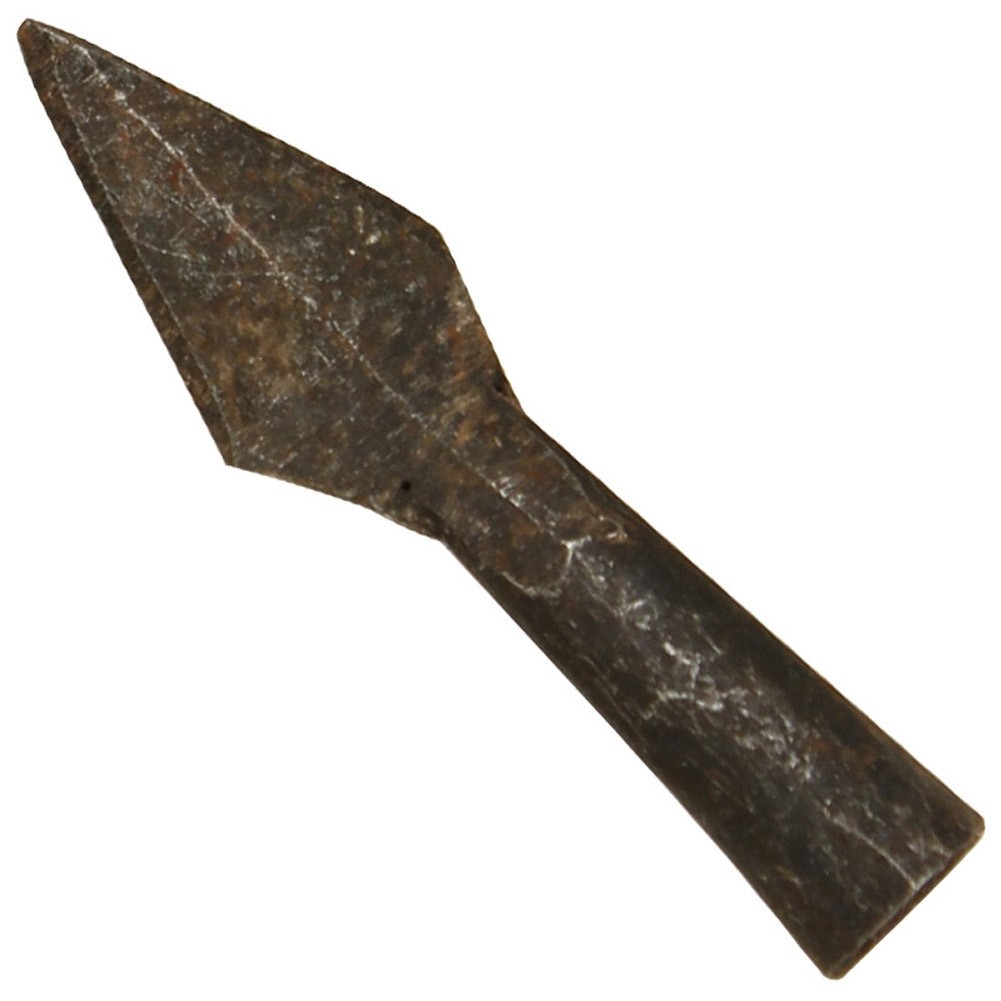 Hand forged Ancient Medieval Viking Iron Arrowheads, 5 piece