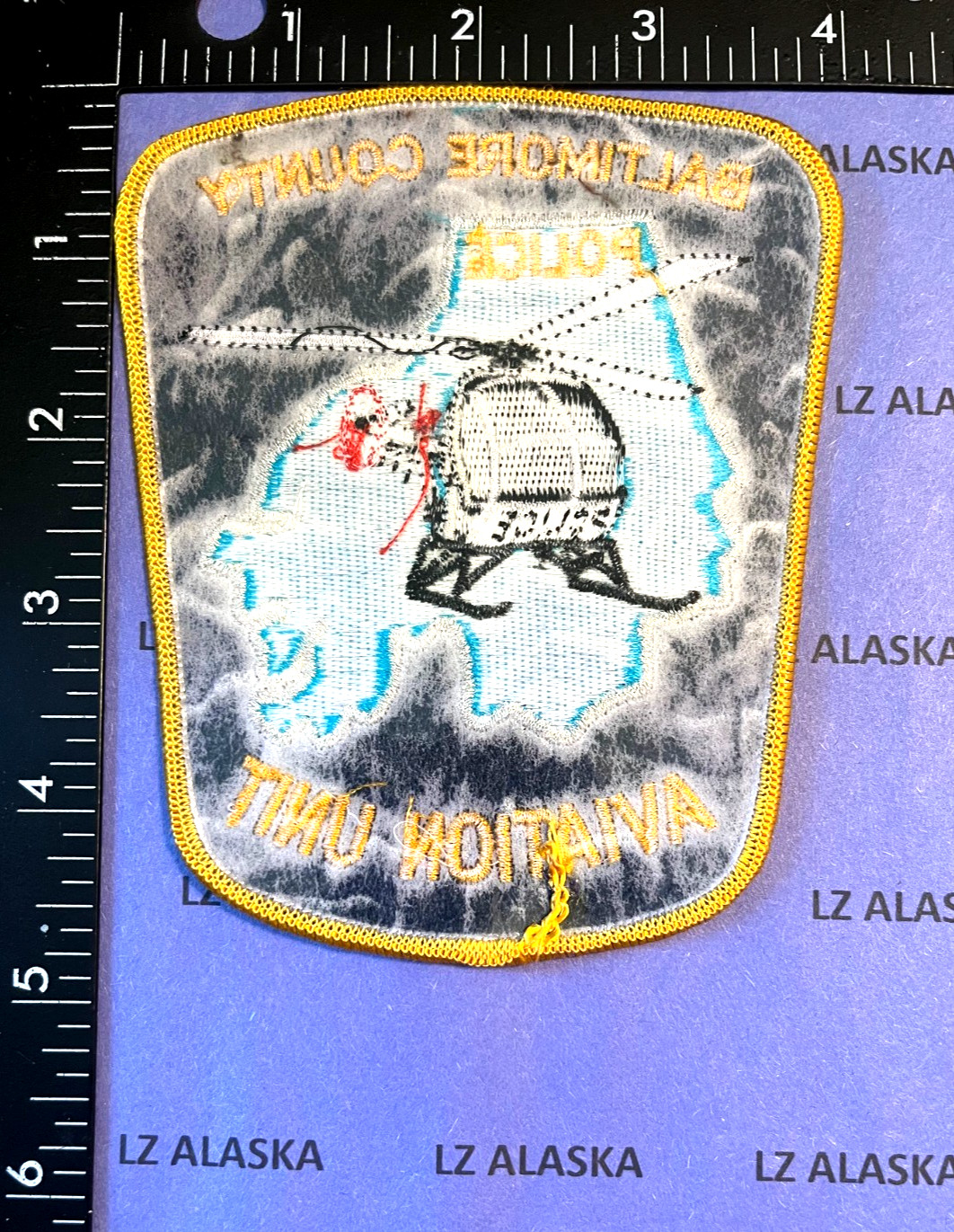 BALTIMORE COUNTY POLICE AVIATION UNIT SHOULDER INSIGNIA PATCH (PD8) MARYLAND