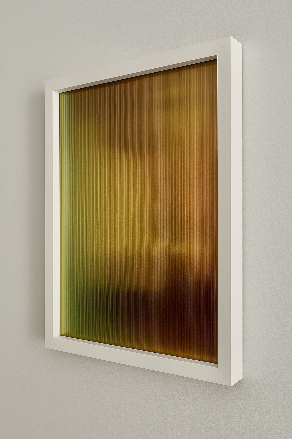 Original Wall Art – Iridescent Fluted Acrylic – Framed 12×16 Home Decor