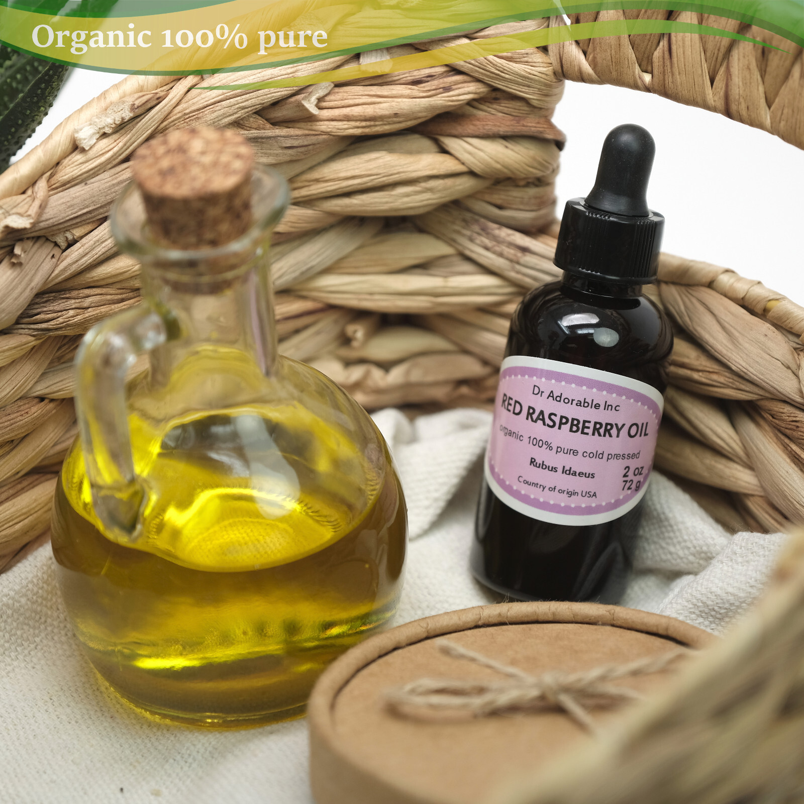UNREFINED RED RASPBERRY OIL BY DR.ADORABLE ORGANIC 100% PURE NATURAL