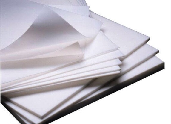 White Teflon PTFE Virgin Plastic Sheet, Various Sizes and Thicknesses