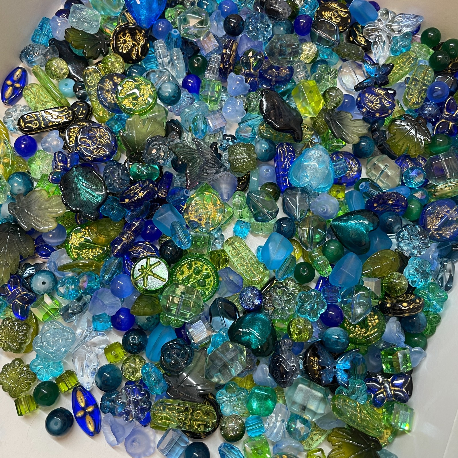 100g Handmade Glass Beads for Jewelry Making – 200 Mixed Styles Assortment