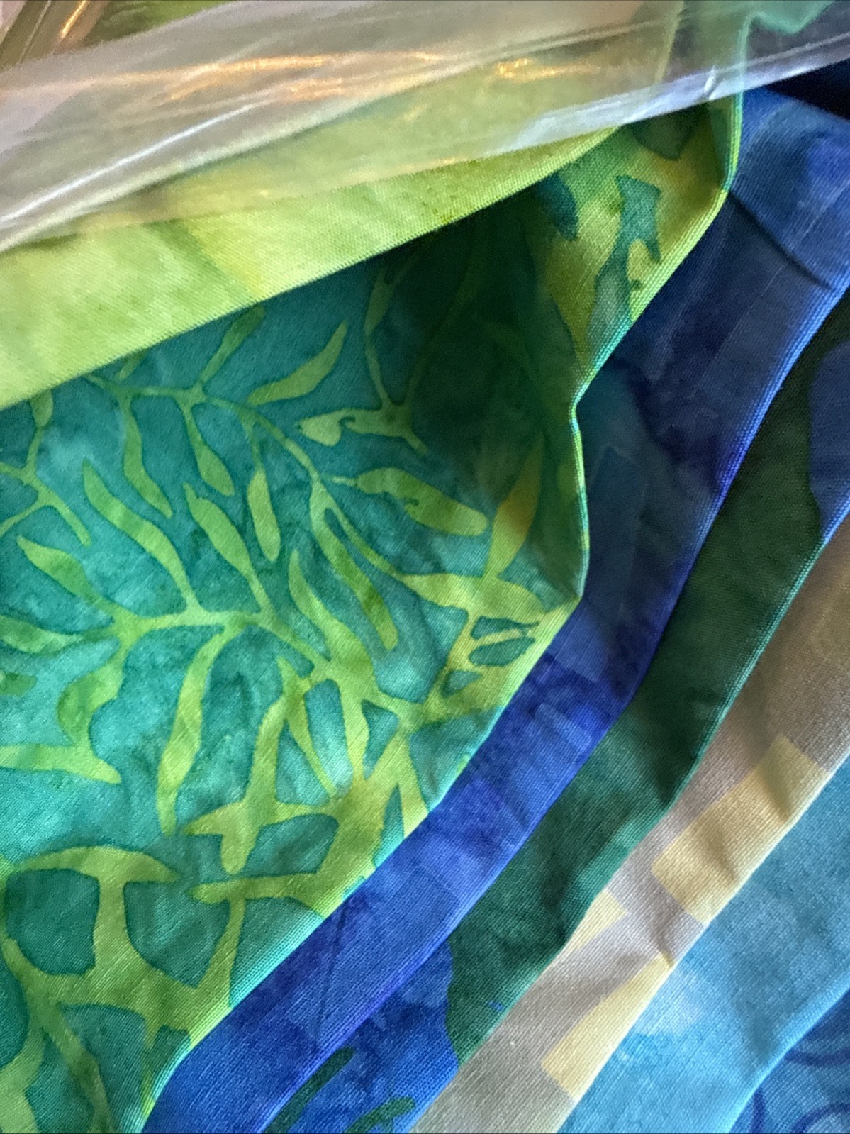 Quilt Kit 54” x 68” – Colorful Batik Cotton Fabrics + Pattern + Binding