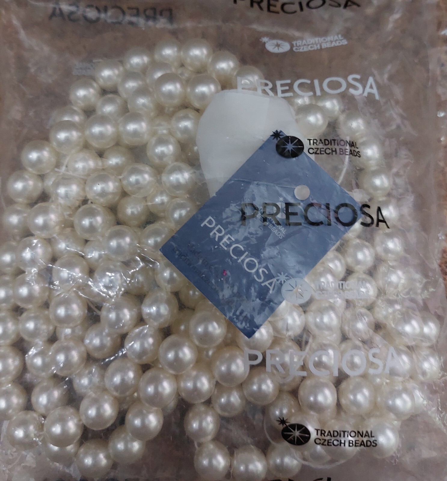 10mm Off White Preciosa Czech Republic Glass Pearls (Stunning)