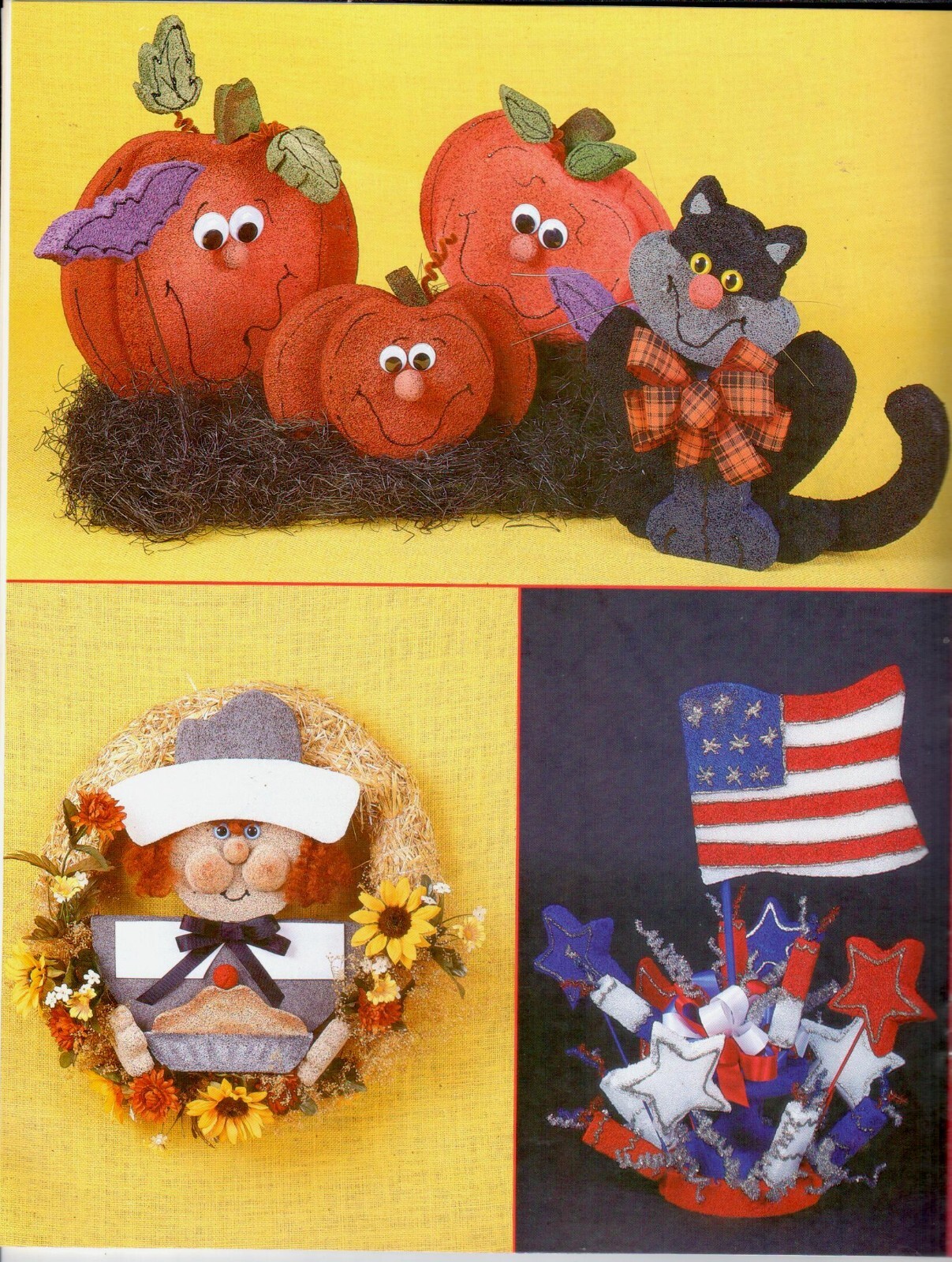 Styrofoam for the Holidays VTG Seasonal All Ages Kid’s Craft Projects Patterns