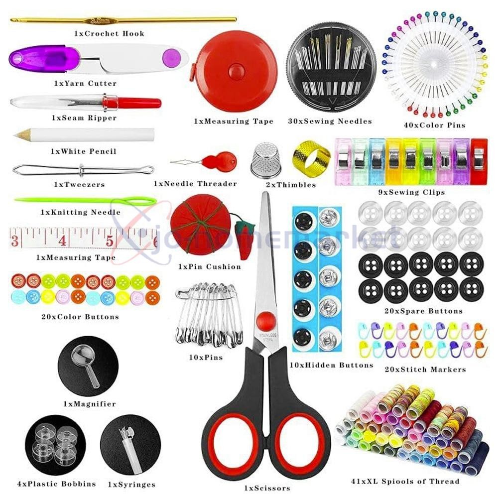 229 Pcs Sewing Accessories kit Friendly Suitable for Travel, Home and DIY Gift
