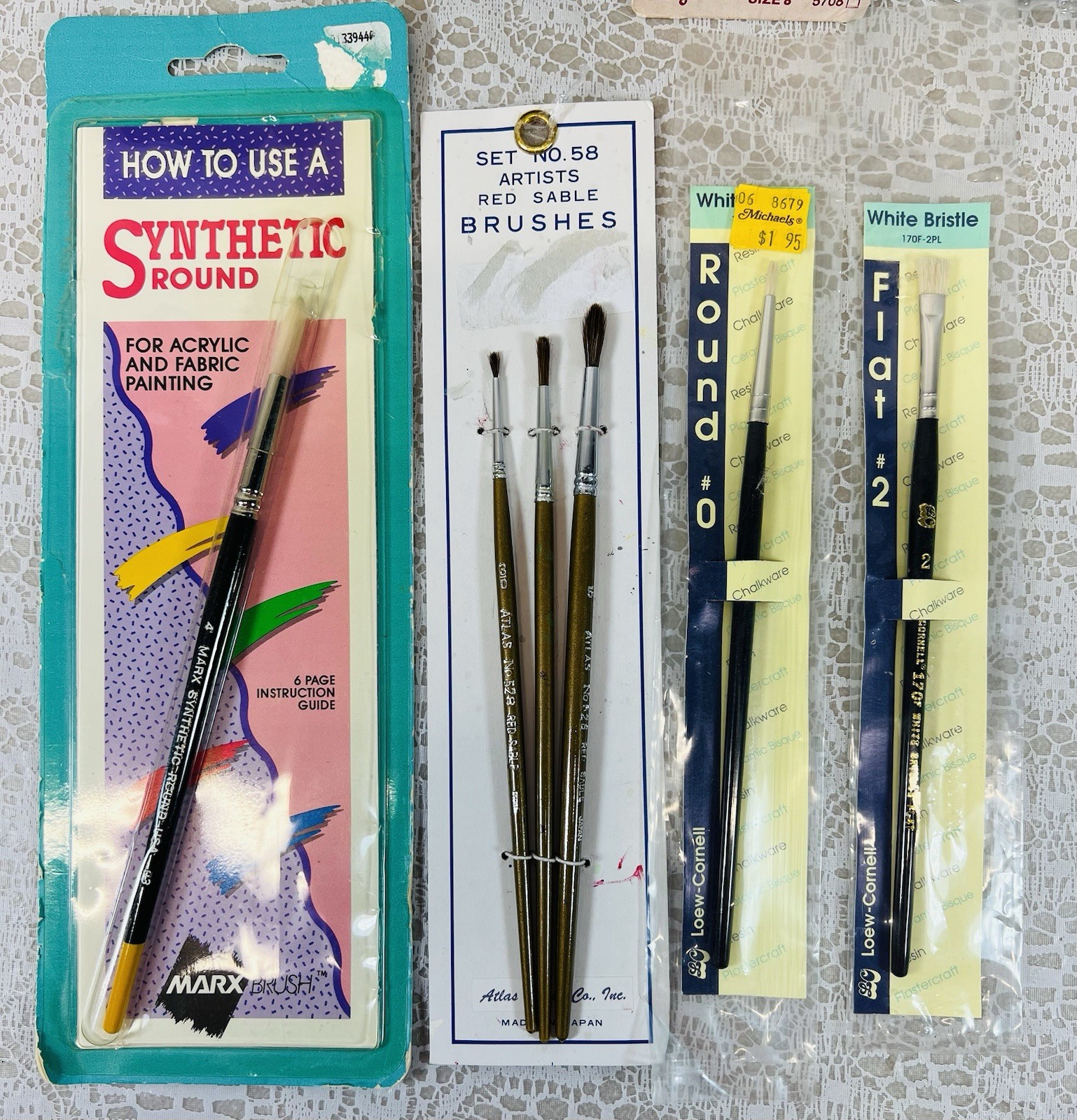 70 Paint Brushes By Plaid * Grumbacher * Royal * Loew-Cornell * Atlas * Misc