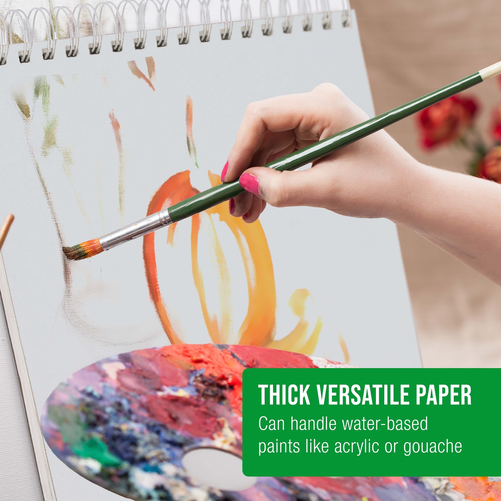 11″ x 14″ Extra Heavy-Weight Acrylic Painting Paper Pad 246lb 12-Sheets (2-Pads)