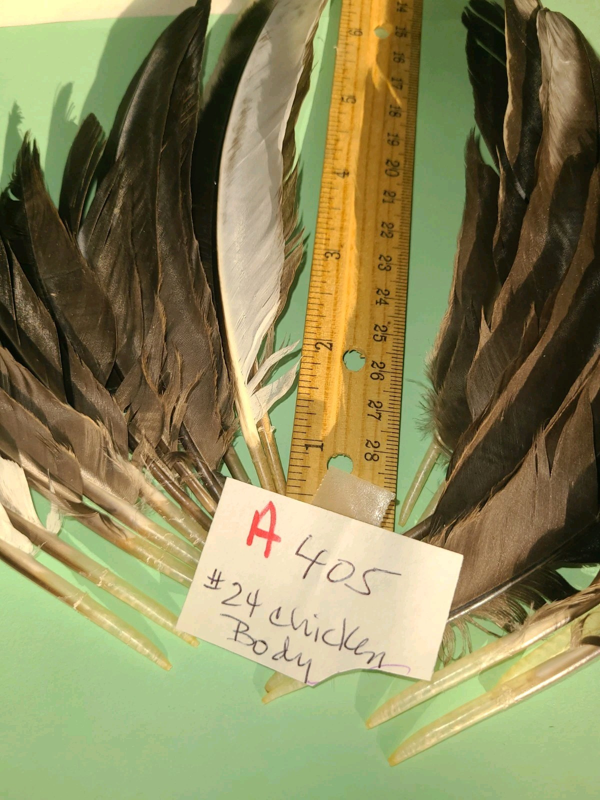 24 Chicken Feathers Wing Body Fly Tying crafts Hats cruelty-free A452
