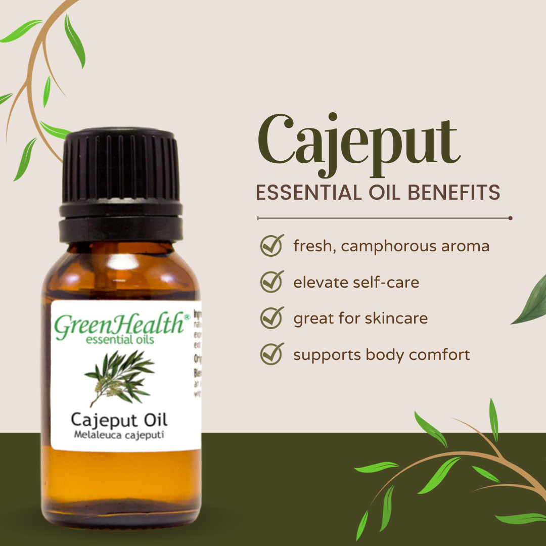 15 ml Cajeput Essential Oil (100% Pure & Natural) – GreenHealth