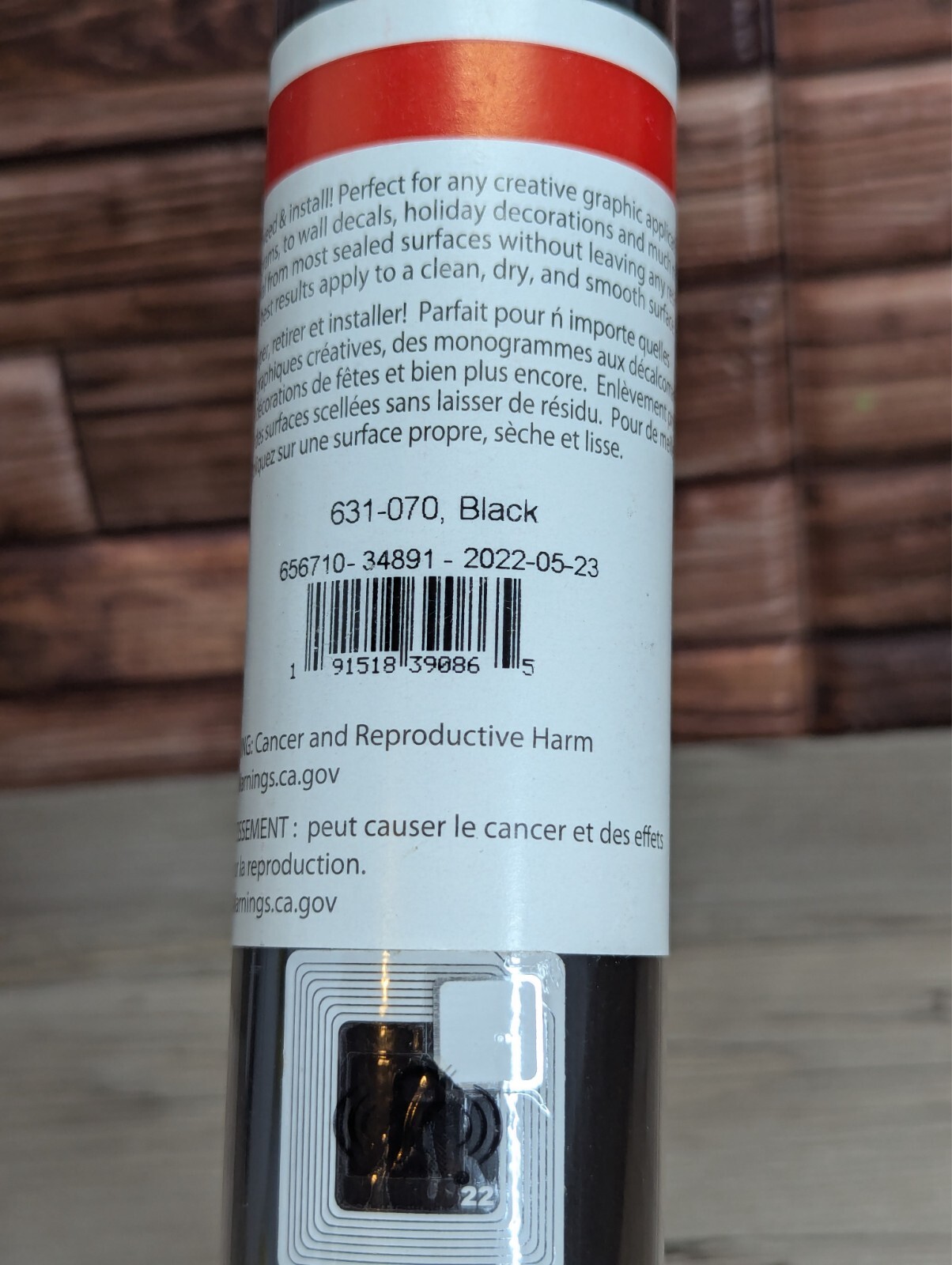 Oracal 631 070 Black & 010 White Vinyl 12″ x 5′ Removable Adhesive Vinyl Roll