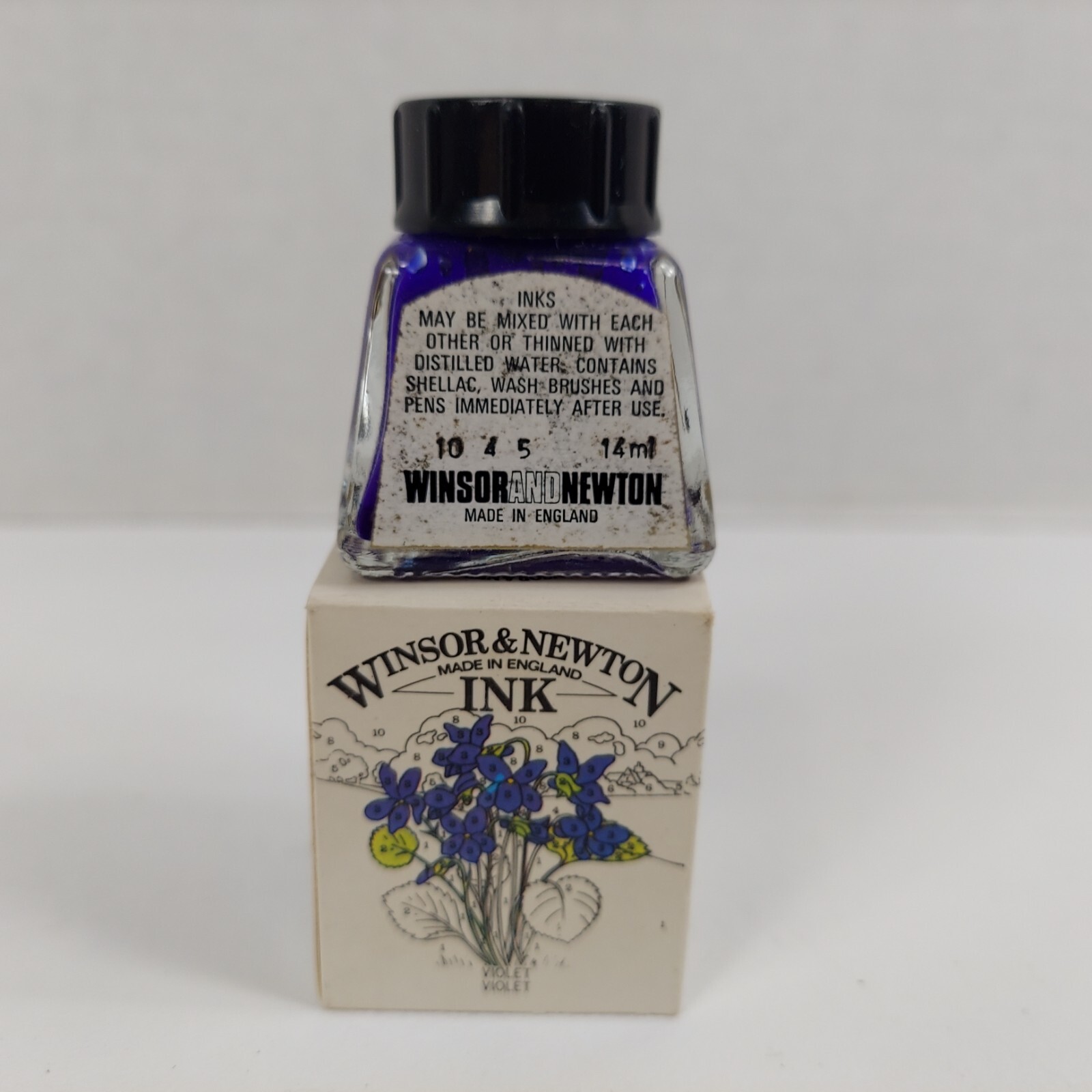 Winsor & Newton INK 971 Violet 1/2 Fl Oz Writing Drawing Art England