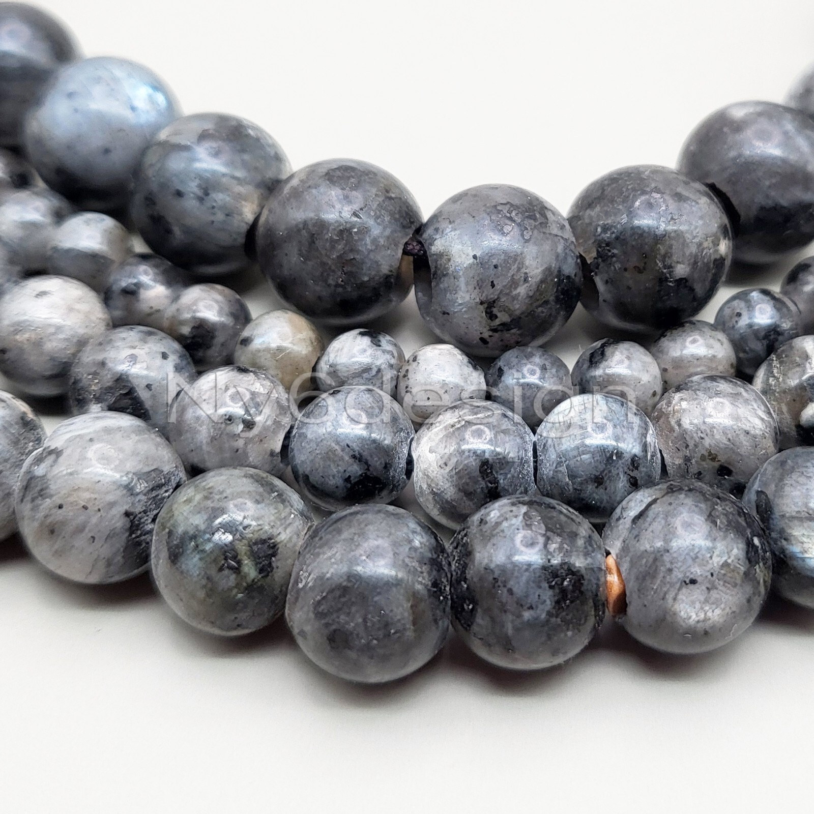 Natural Genuine Large Hole Loose Round Gemstone Stone Beads Big Hole Gem for DIY