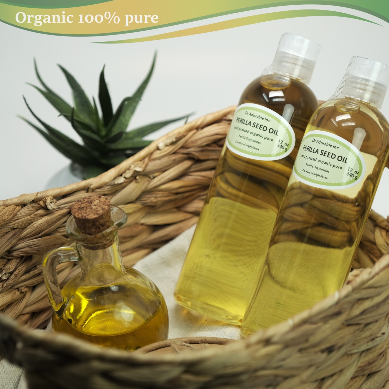 PERILLA SEED OIL COLD PRESSED ORGANIC 100% PURE UNCUT FRESH