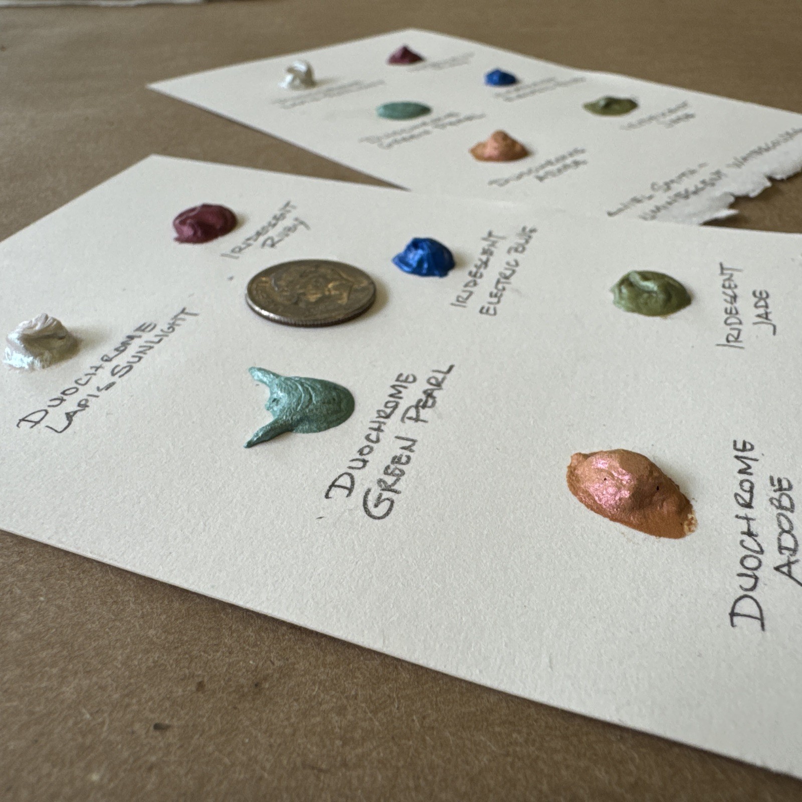 Duochrome & Iridescent 6 Color Dot sheets – Daniel Smith Extra Fine Watercolors