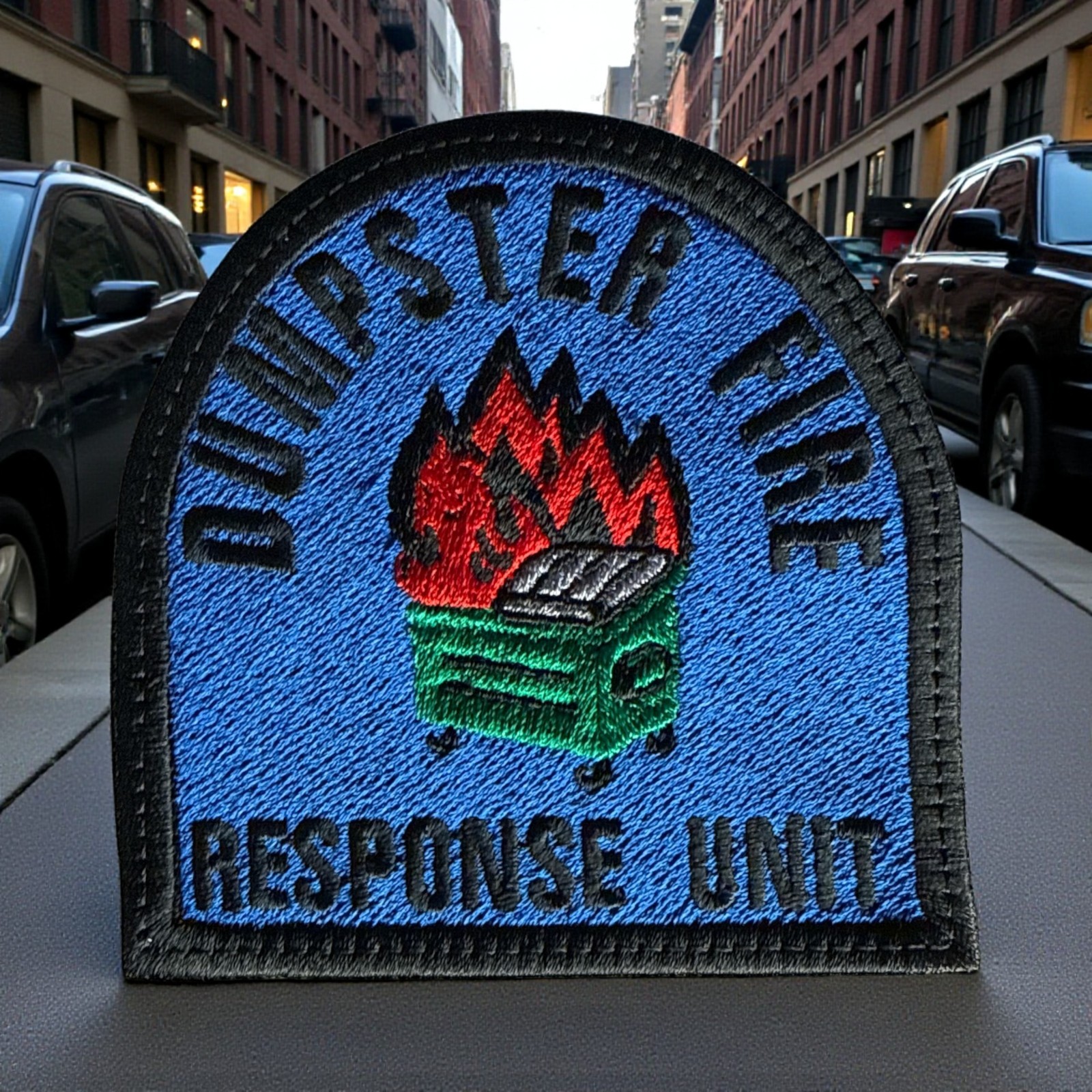 Dumpster Fire Response Unit Embroidery Patch 3.60″ X 3.53″