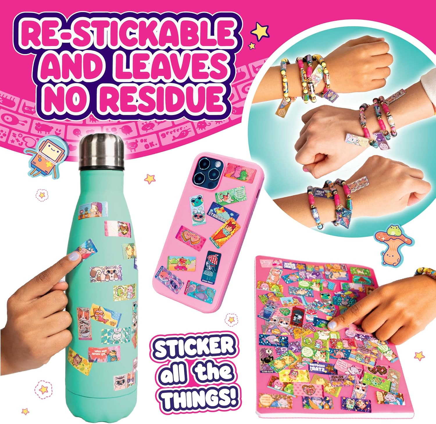 Sticki Rolls Sticker Blind Capsule Bracelet Multi None