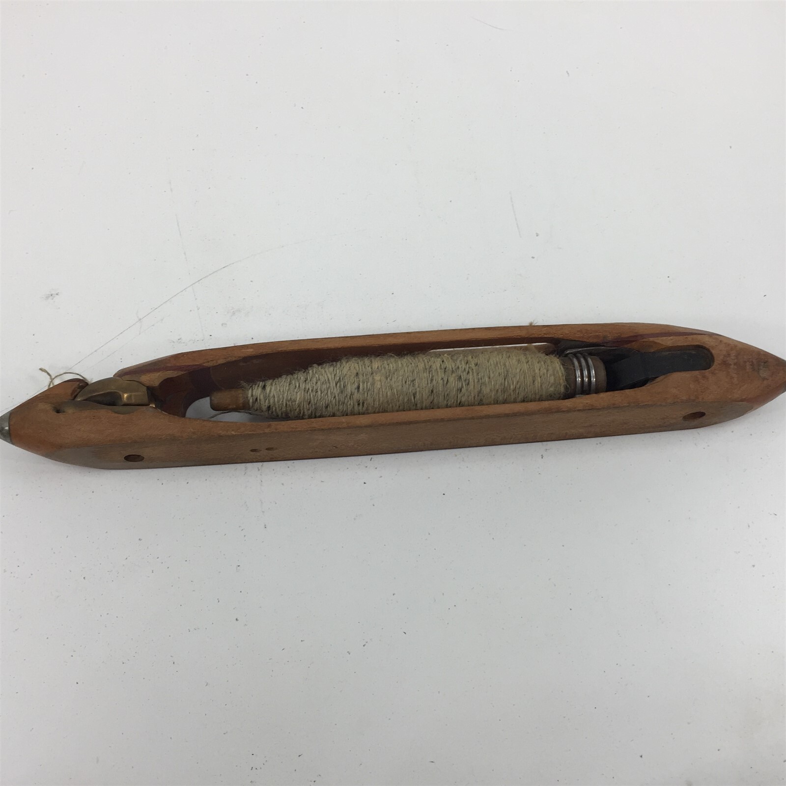 Antique Wooden Loom Weaving Fly Shuttle 18″ – 1 Unit – SH 353 – 2 Bobbin