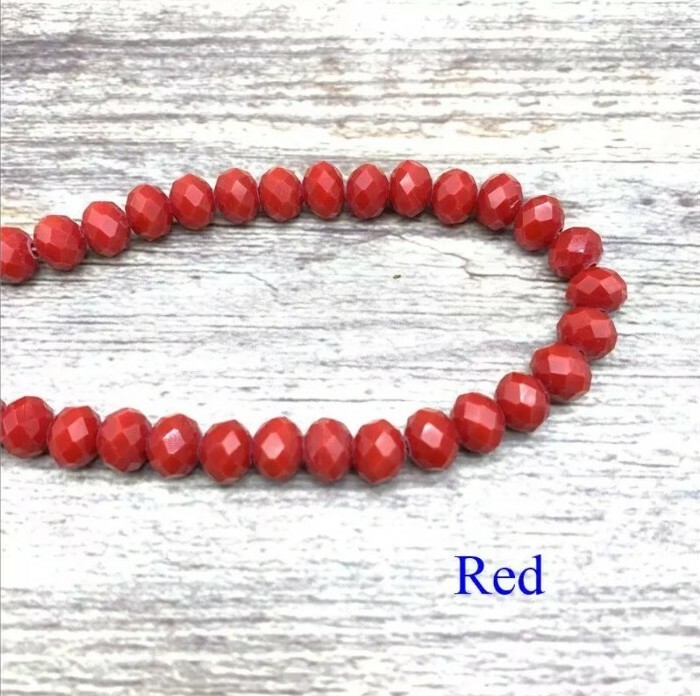3X4mm 140pcs Austria Faceted Crystal Glass Beads Loose Spacer Beads for Jewelry