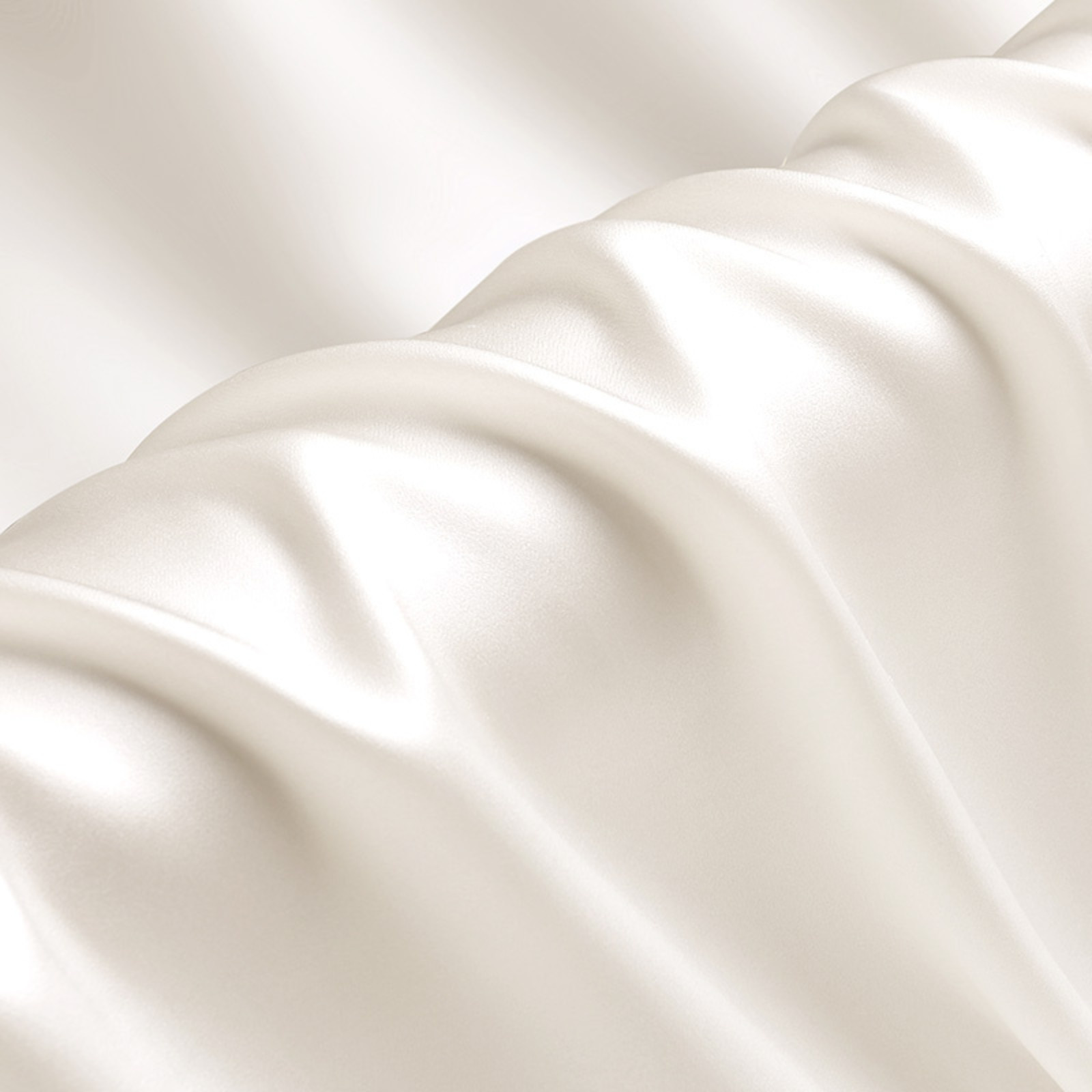 White 100% Pure Mulberry Silk Fabric by the Yard