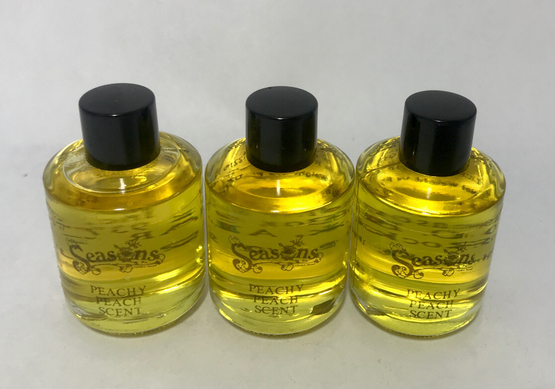 3 Seasons Peachy Peach Home Scent Oil 1/2 Fl Oz Rare