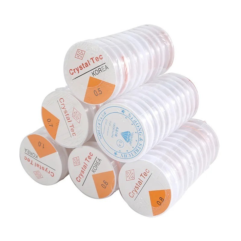 Elastic String for Bracelets Stretchy Bead Cord Jewelry Making Beading 0.4-1 mm