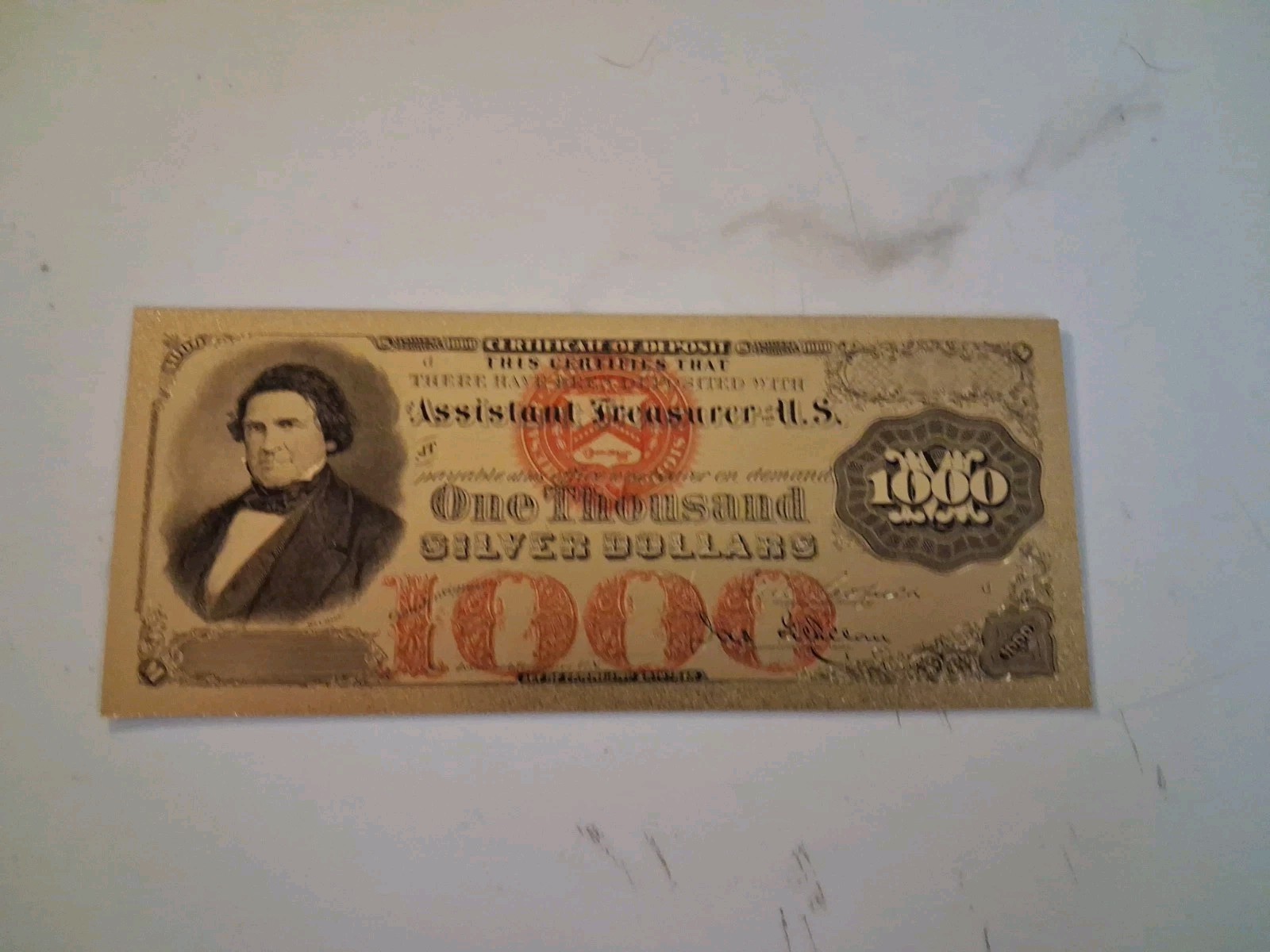 SLING’S 🪙 24K 1000 Gold Foil Note US Currency Bill Paper Money Cash